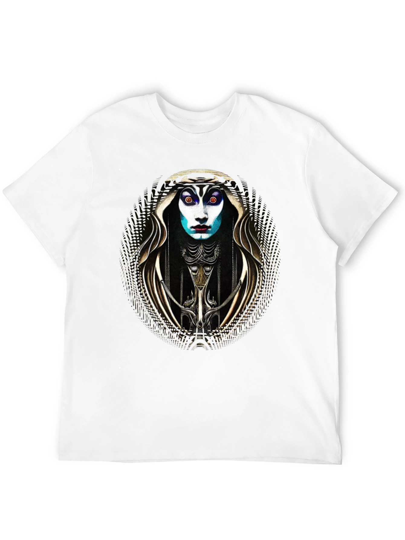 Black Surreal Art T-Shirt: Unique Graphic Tee view 12