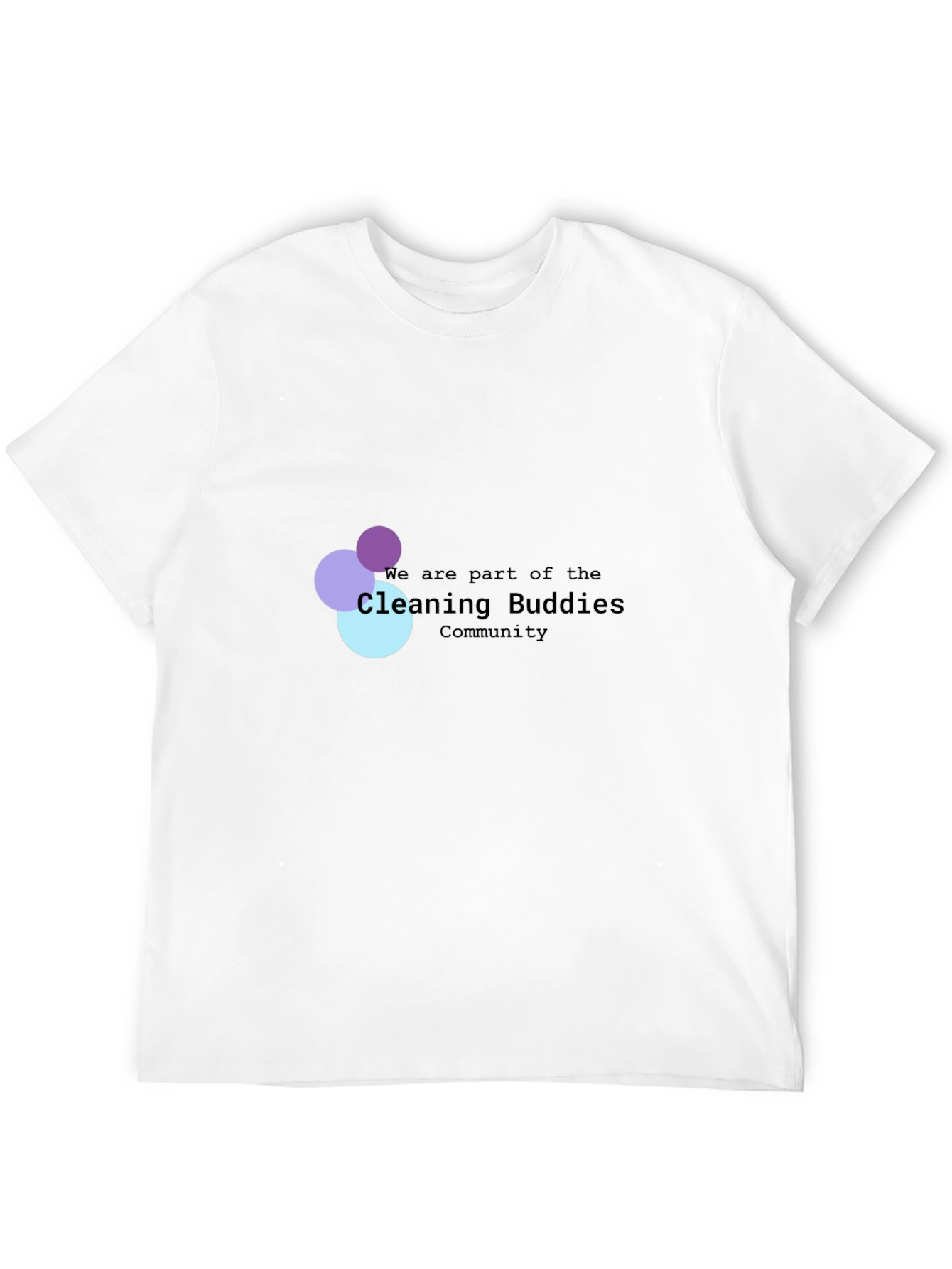 Black Cleaning Buddies Community Black T-Shirt view 12