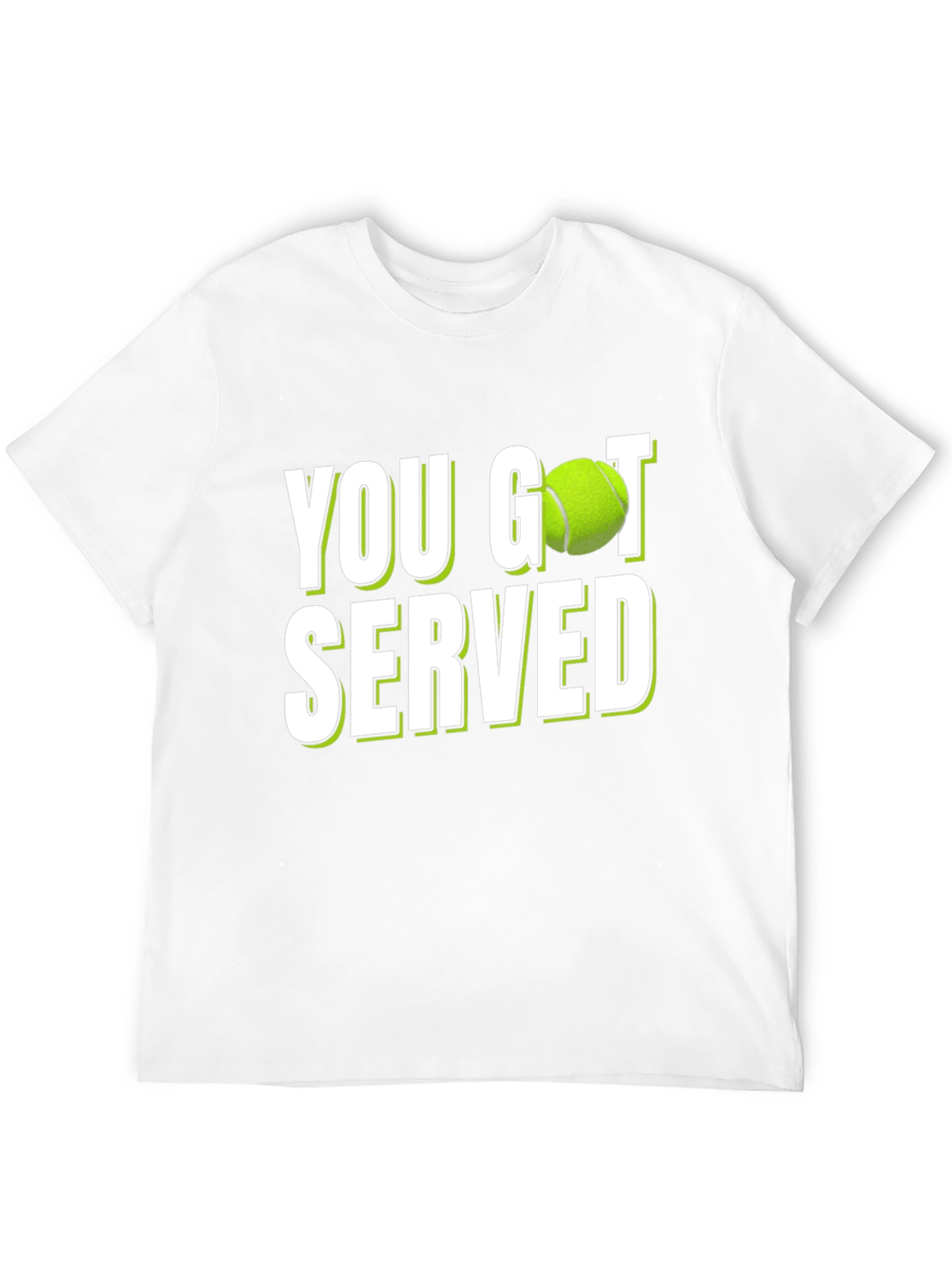 Black You Got Served Tennis T-Shirt - Novelty Design view 12