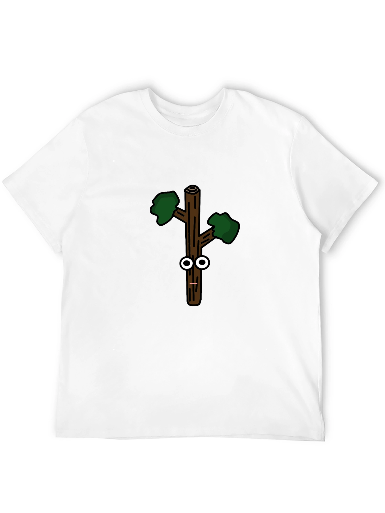 Black Funny Googly-Eyed Stick Figure Black T-Shirt view 12