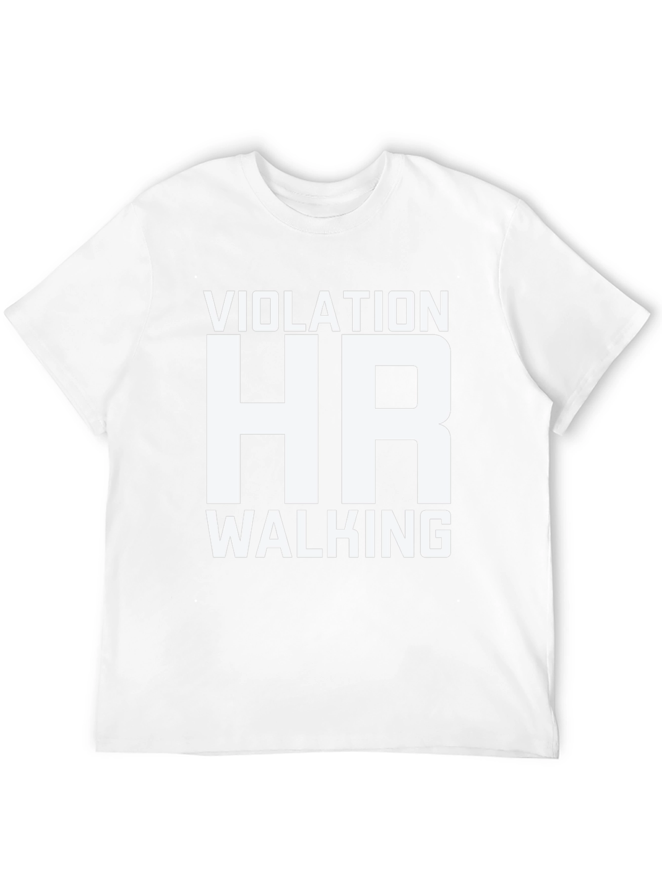Black HR Violation Walking Humor T-Shirt view 12