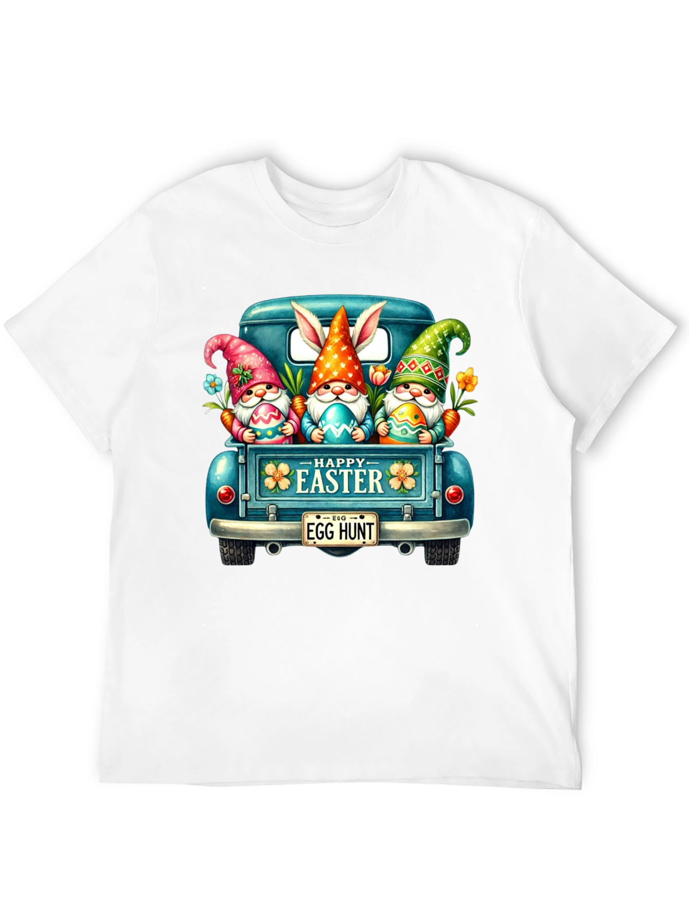 Camiseta Negra con Diseño de Pascua