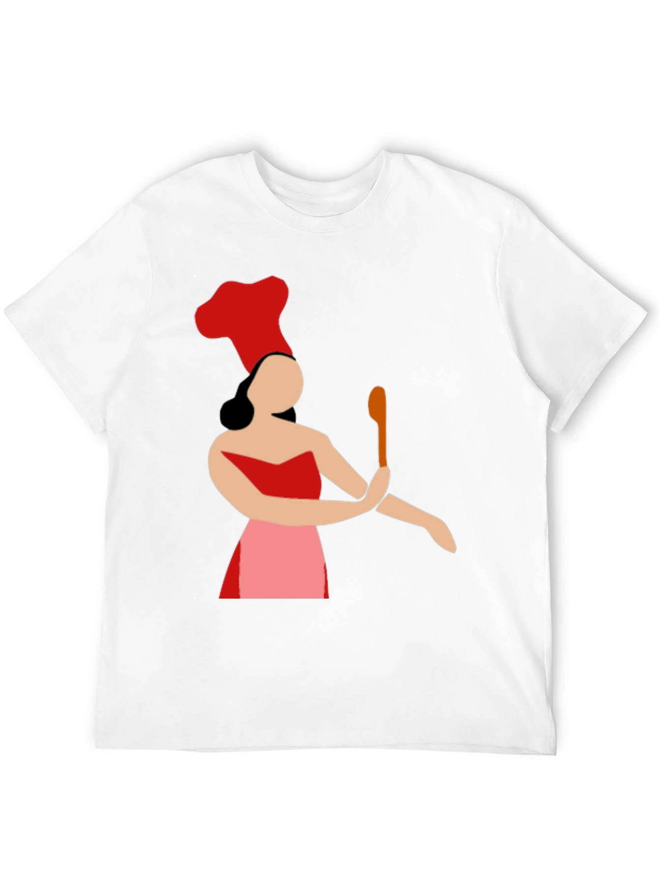 Black Chef Woman Graphic Tee - Novelty Cook T-Shirt view 12