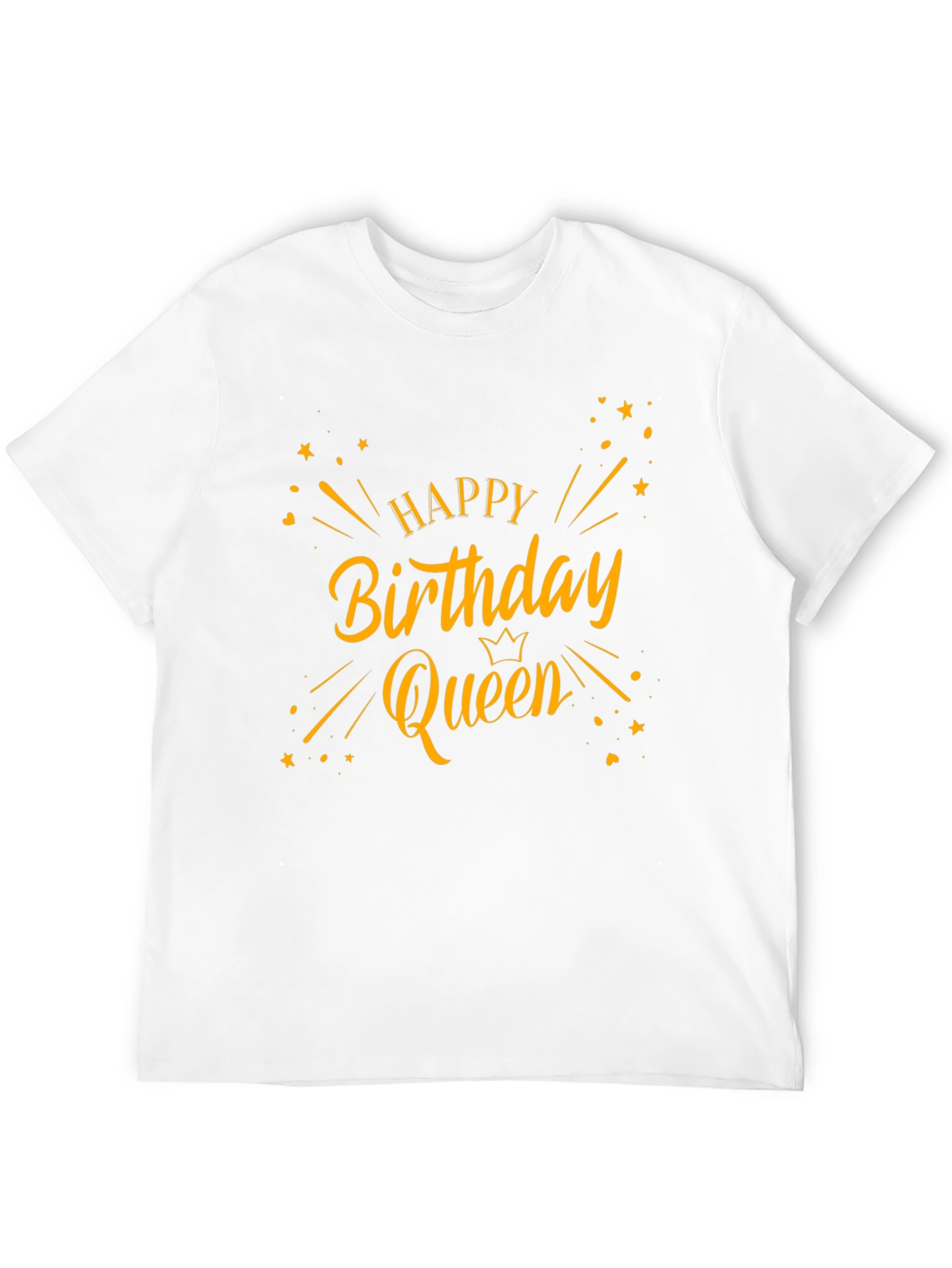 Black Happy Birthday Queen Black T-Shirt view 12