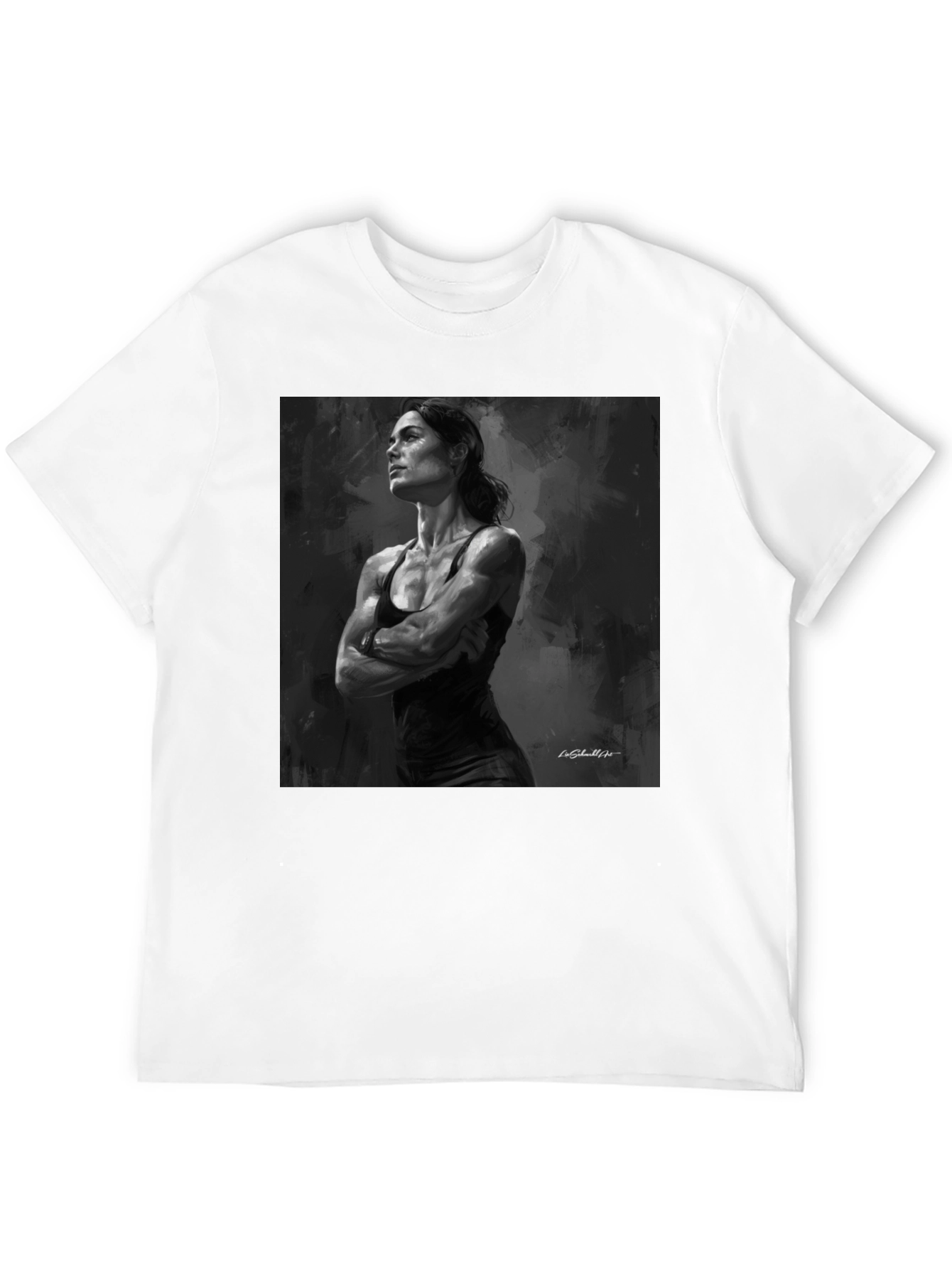 Black Black Graphic Tee - Empowered Woman Design view 12