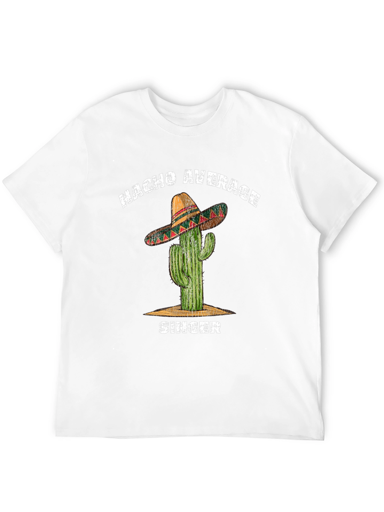Black Nacho Average Singer T-Shirt - Cactus Sombrero Tee view 12
