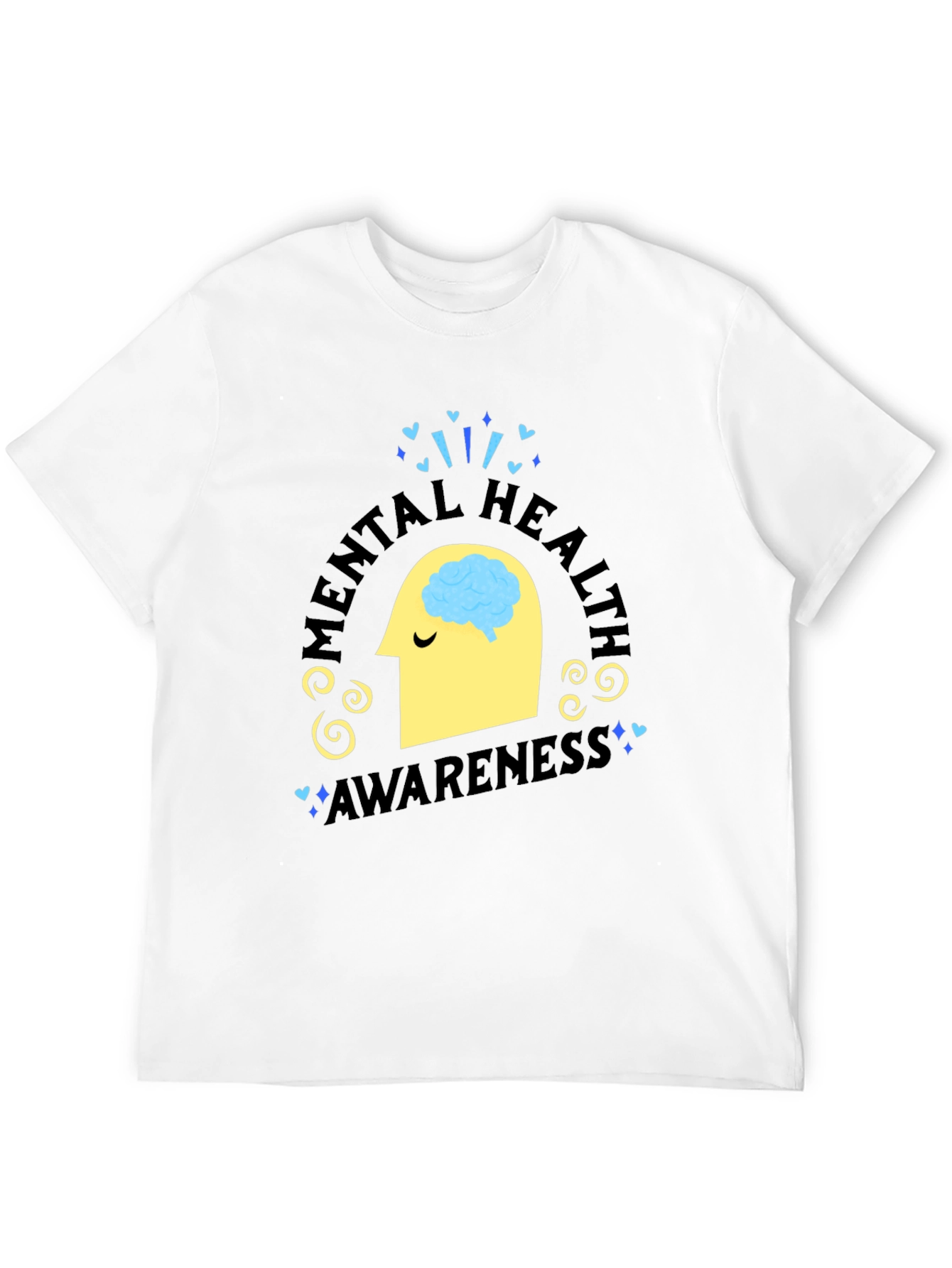 Black Mental Health Awareness Black T-Shirt view 12