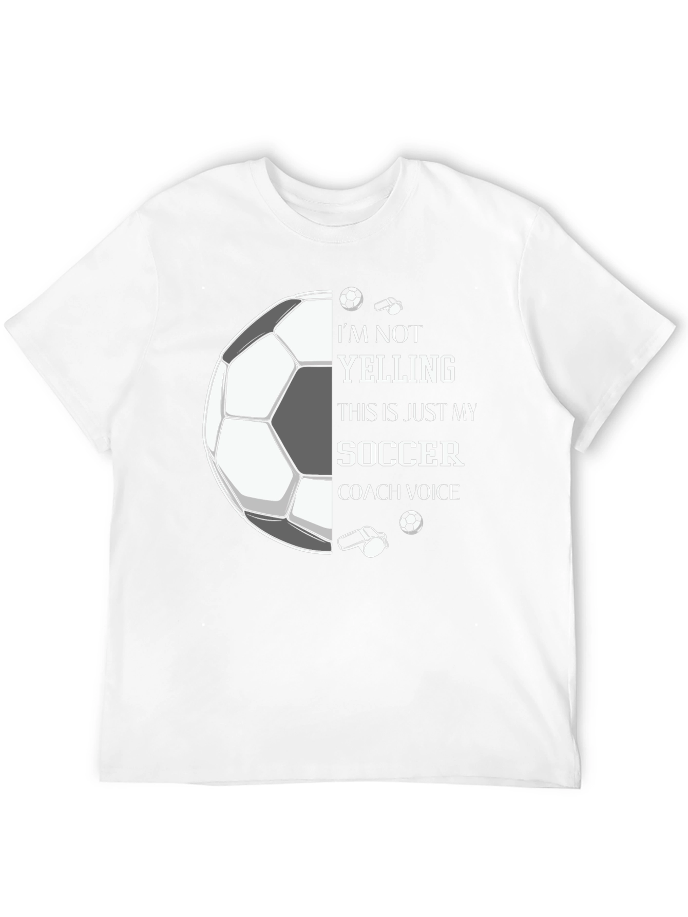 Black Soccer Coach Voice Graphic Tee view 12
