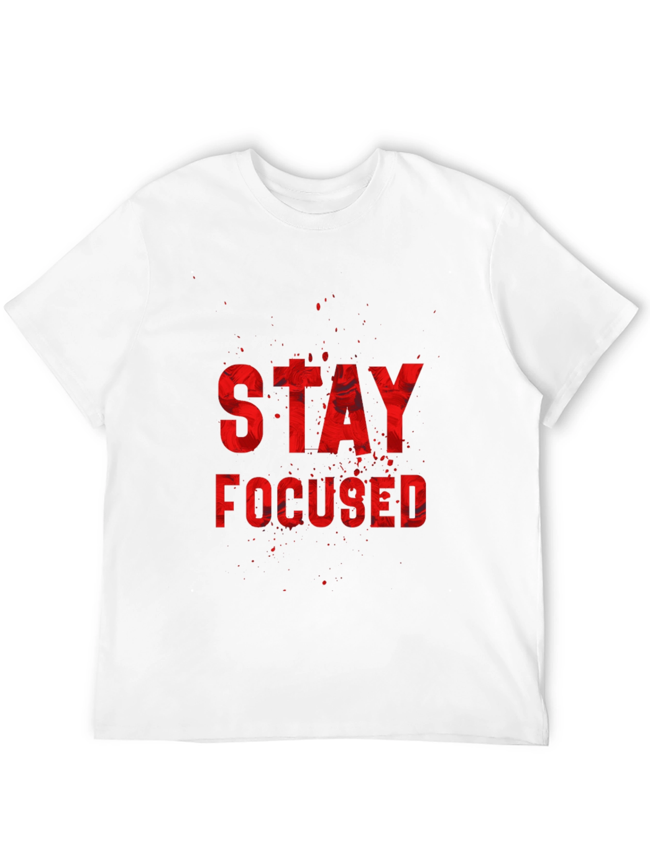 Black Stay Focused Graphic T-Shirt view 12