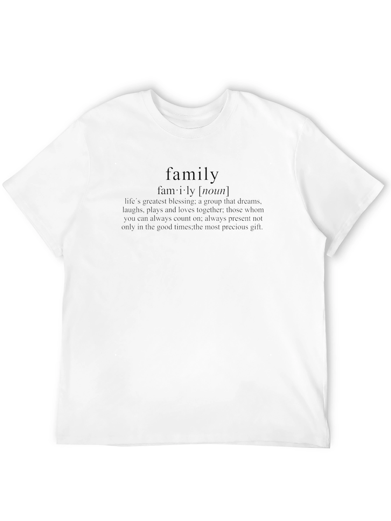 Black Family Definition Graphic T-Shirt view 12