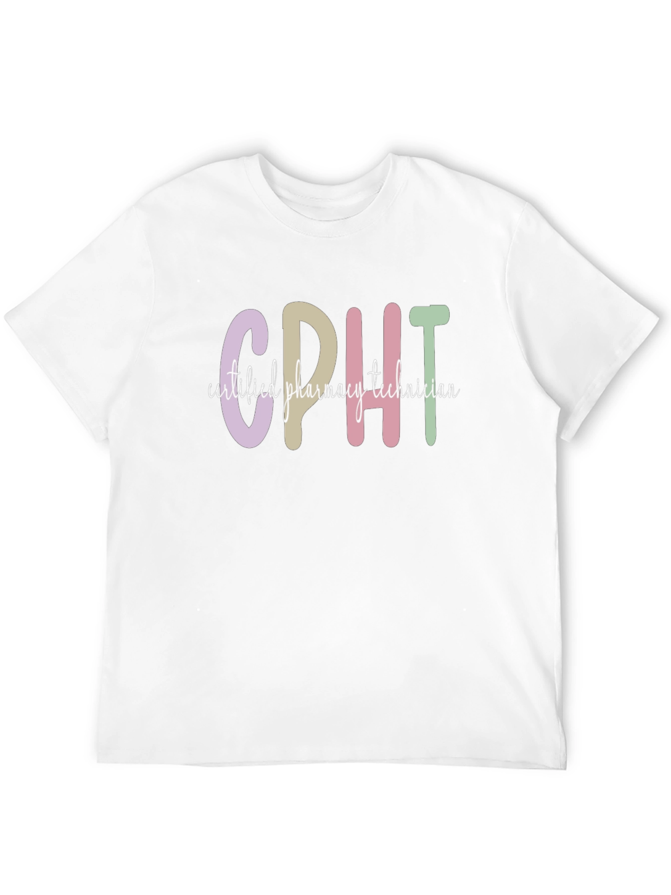 Black CPHT Certified Pharmacy Technician Graphic T-Shirt view 12