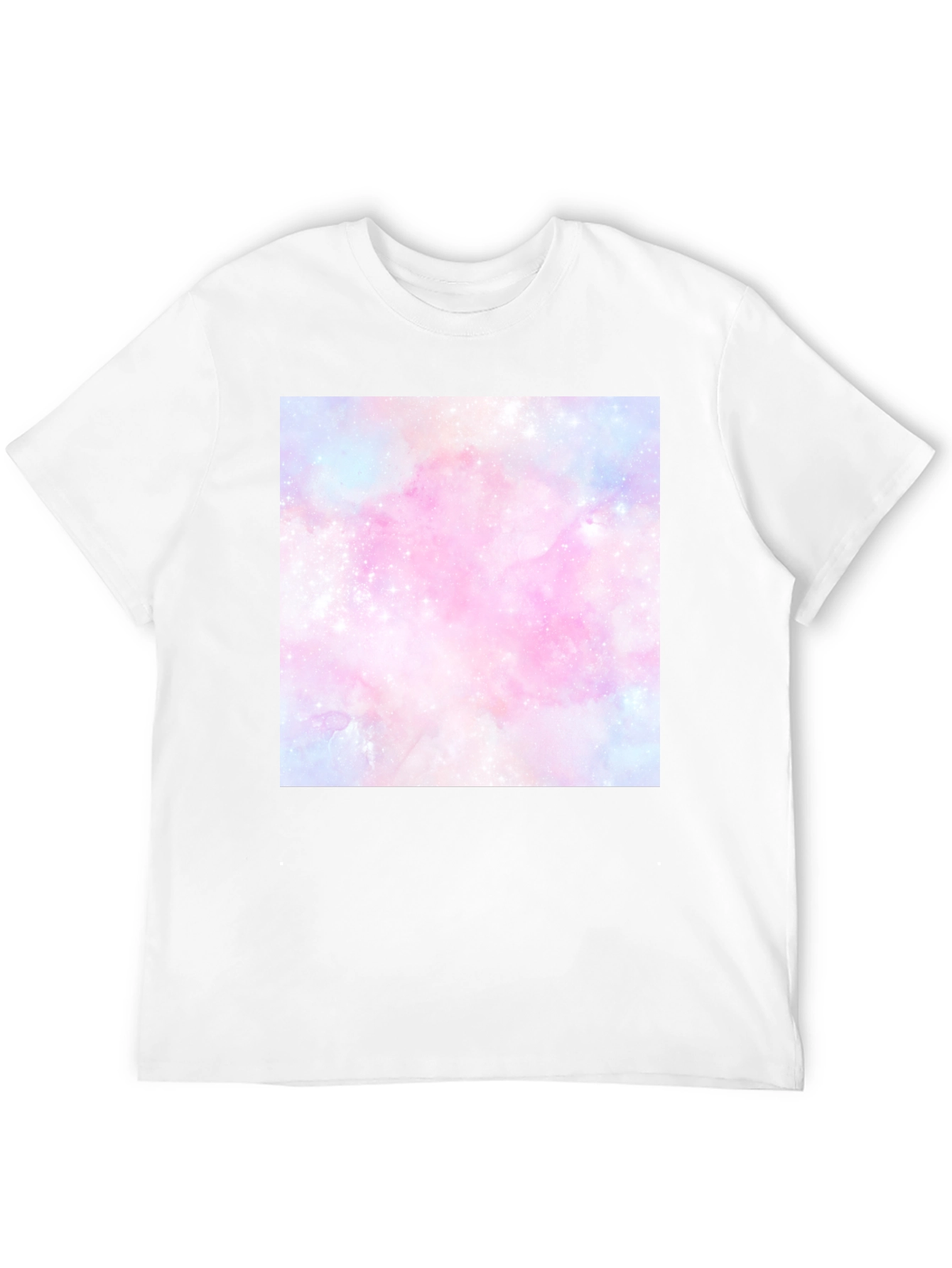 Black Galaxy Print Black T-Shirt view 12