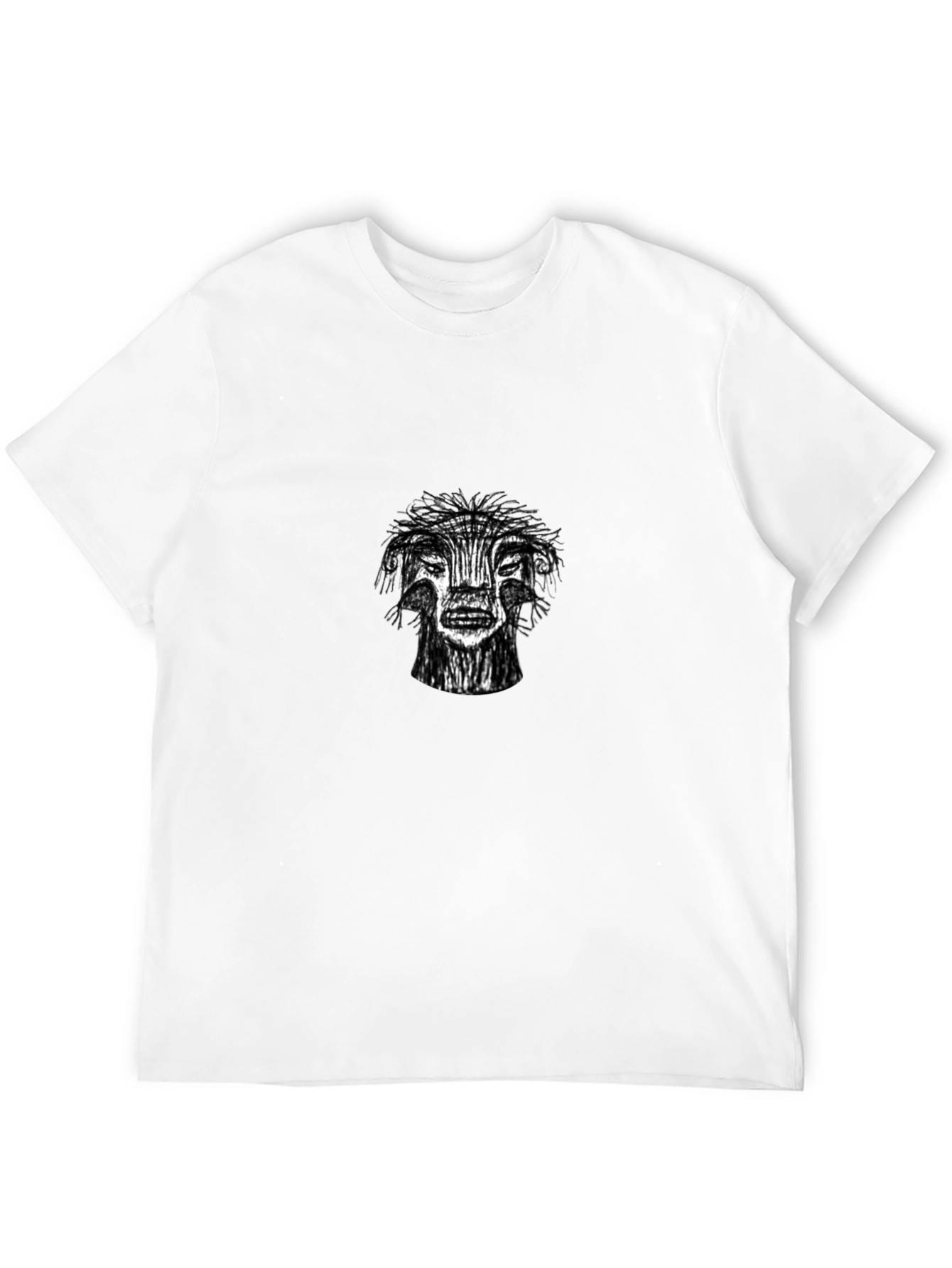 Black Unique Graphic Print Black T-Shirt view 12
