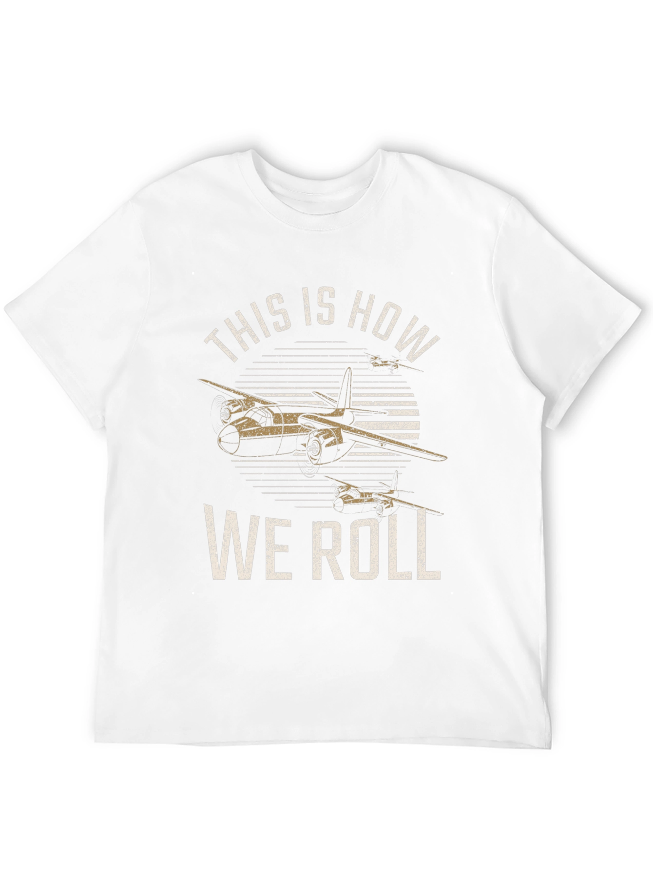 Black Vintage Airplane Graphic Tee - This Is How We Roll view 12