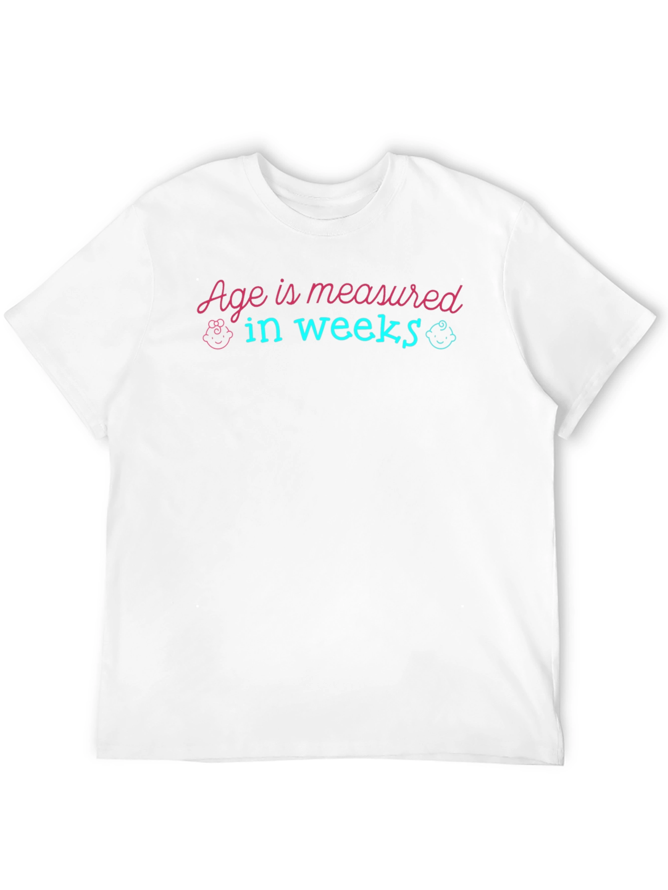 Black Age in Weeks T-Shirt - New Baby Gift view 12