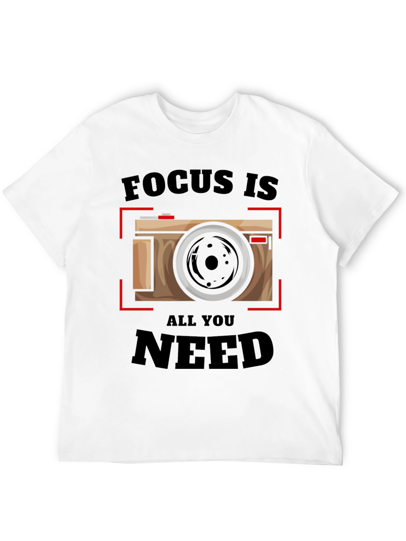 Focus Is All You Need - Camera Graphic T-Shirt - 12