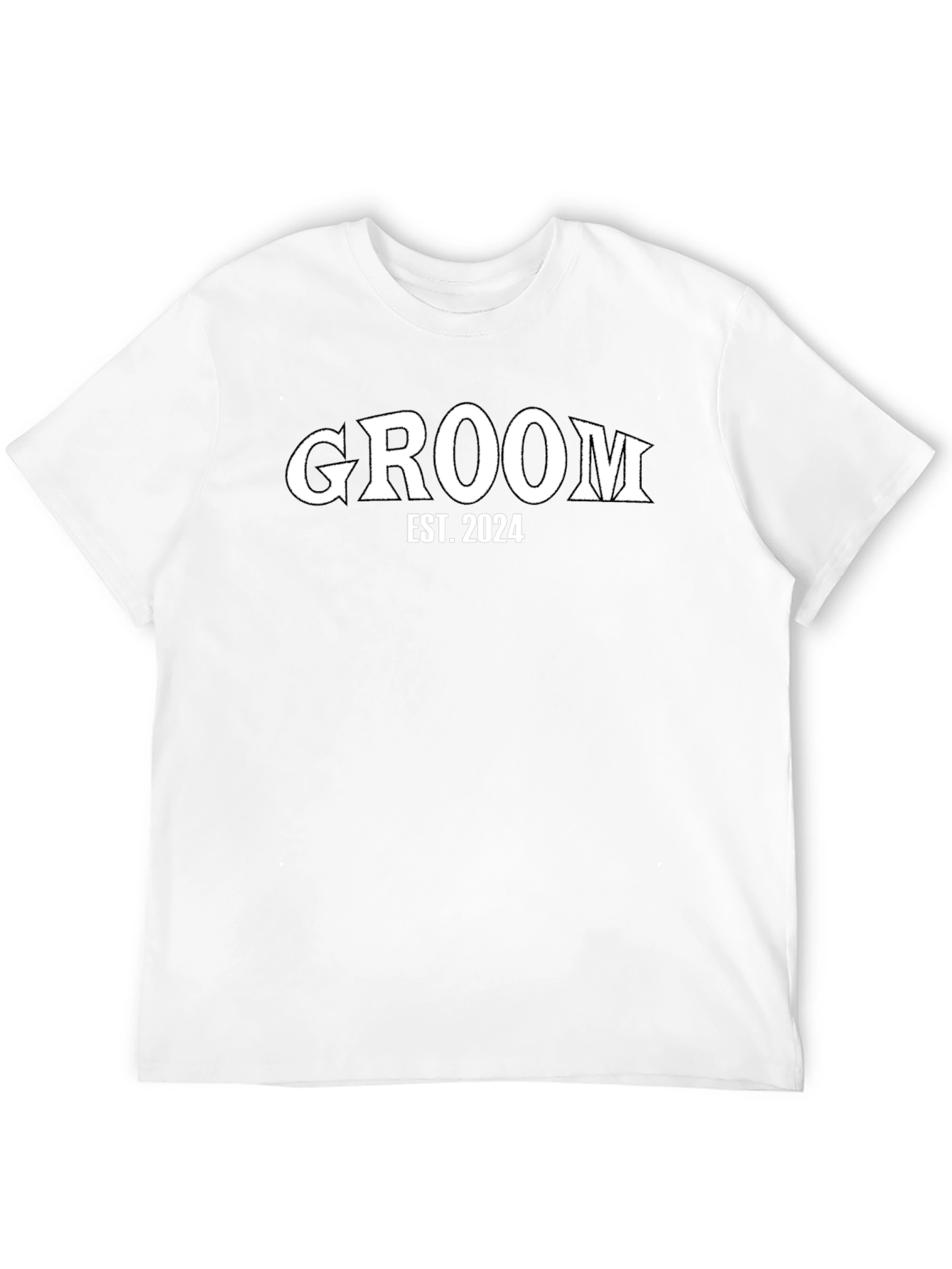 Black Groom Est. 2024 Black T-Shirt view 12