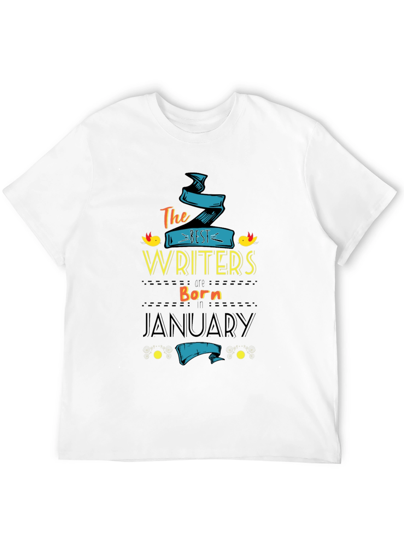 Black Best Writers Born in January - T-Shirt view 12