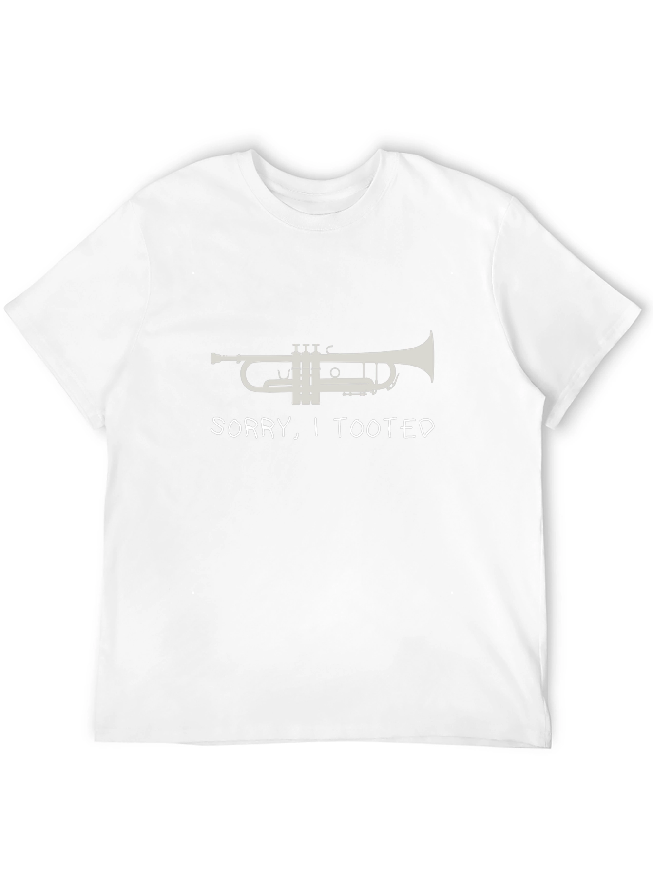 Black Sorry, I Tooted Trumpet T-Shirt - Funny Music Tee view 12