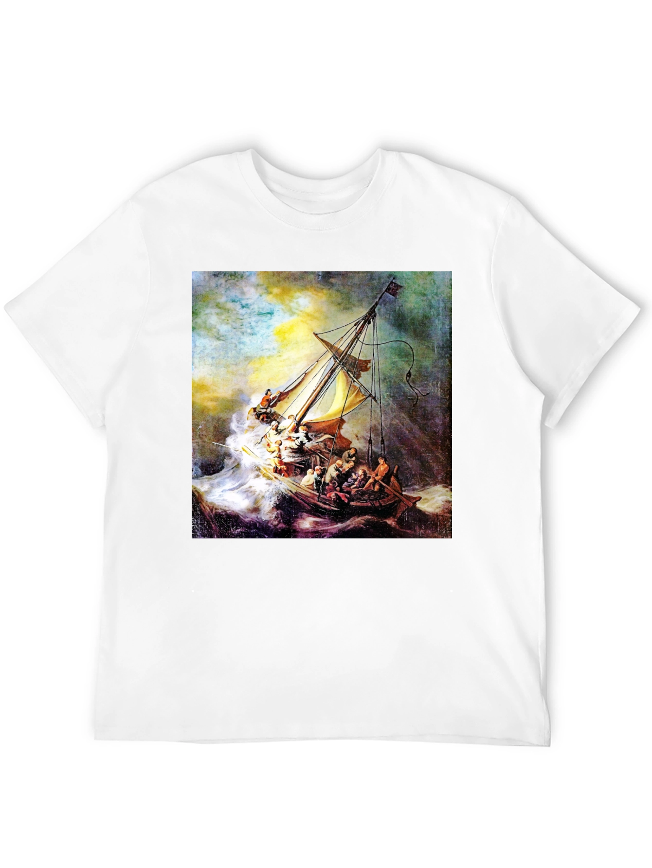 Black The Storm on the Sea of Galilee T-Shirt view 12