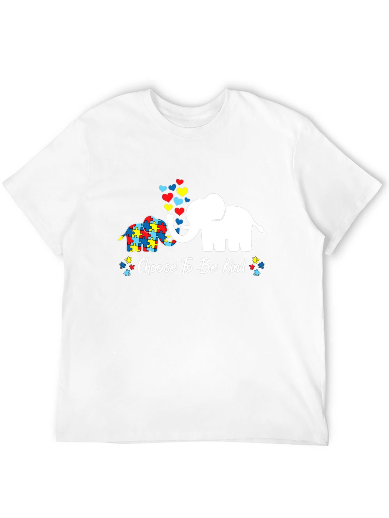 Black Choose To Be Kind Autism Awareness T-Shirt view 12