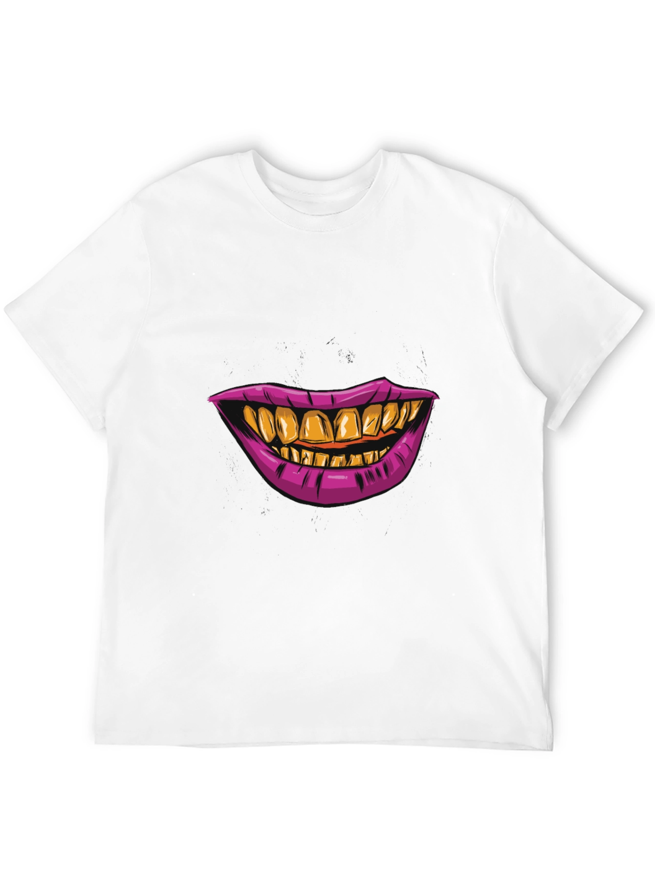 Black Grillz Smile Graphic Tee - Bold Black T-Shirt view 12