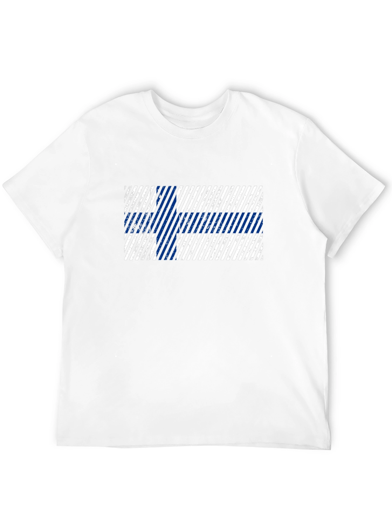 Finland Flag Distressed Graphic T-Shirt - 12