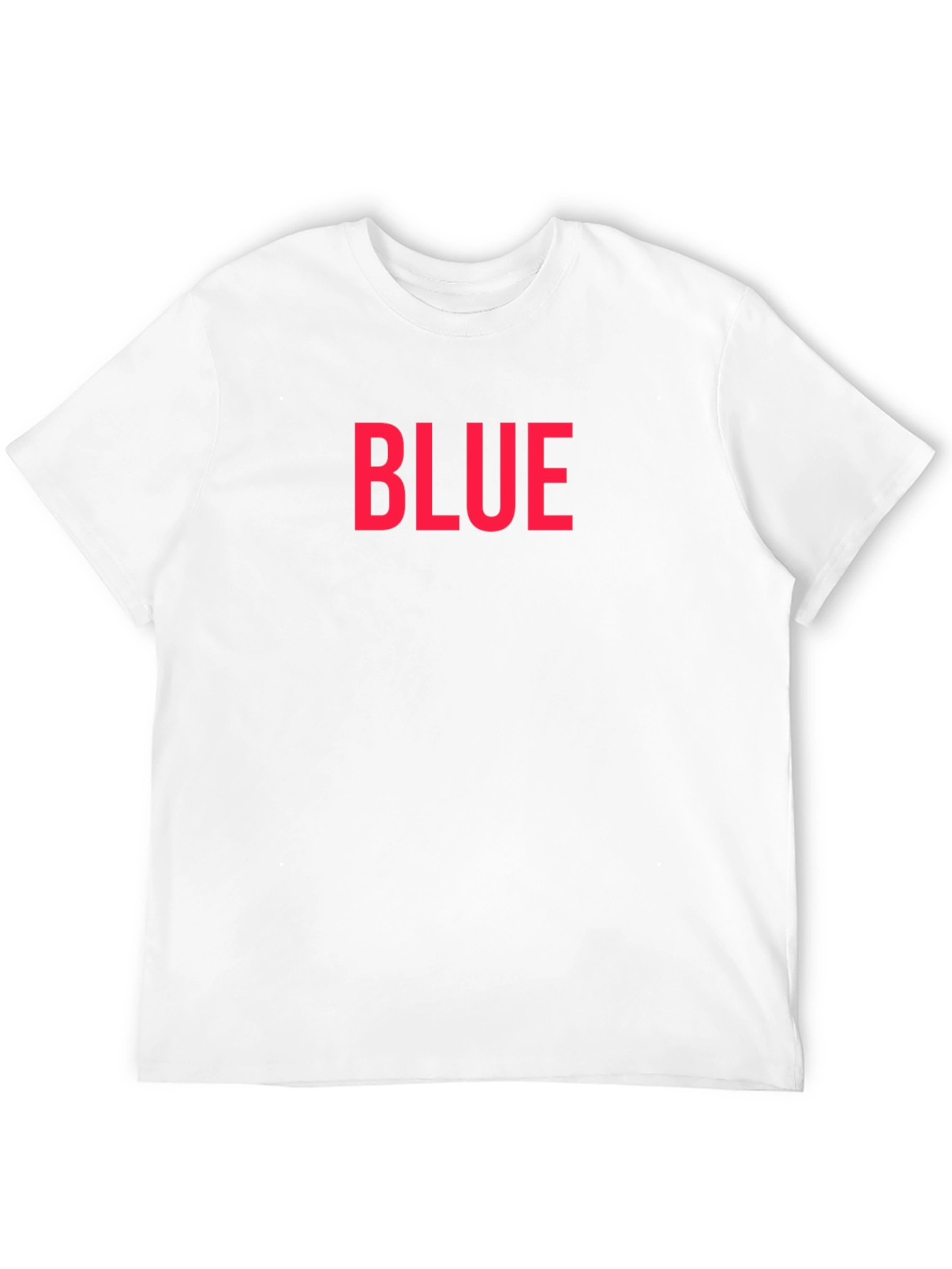 Black BLUE Bold Text Graphic Black T-Shirt view 12