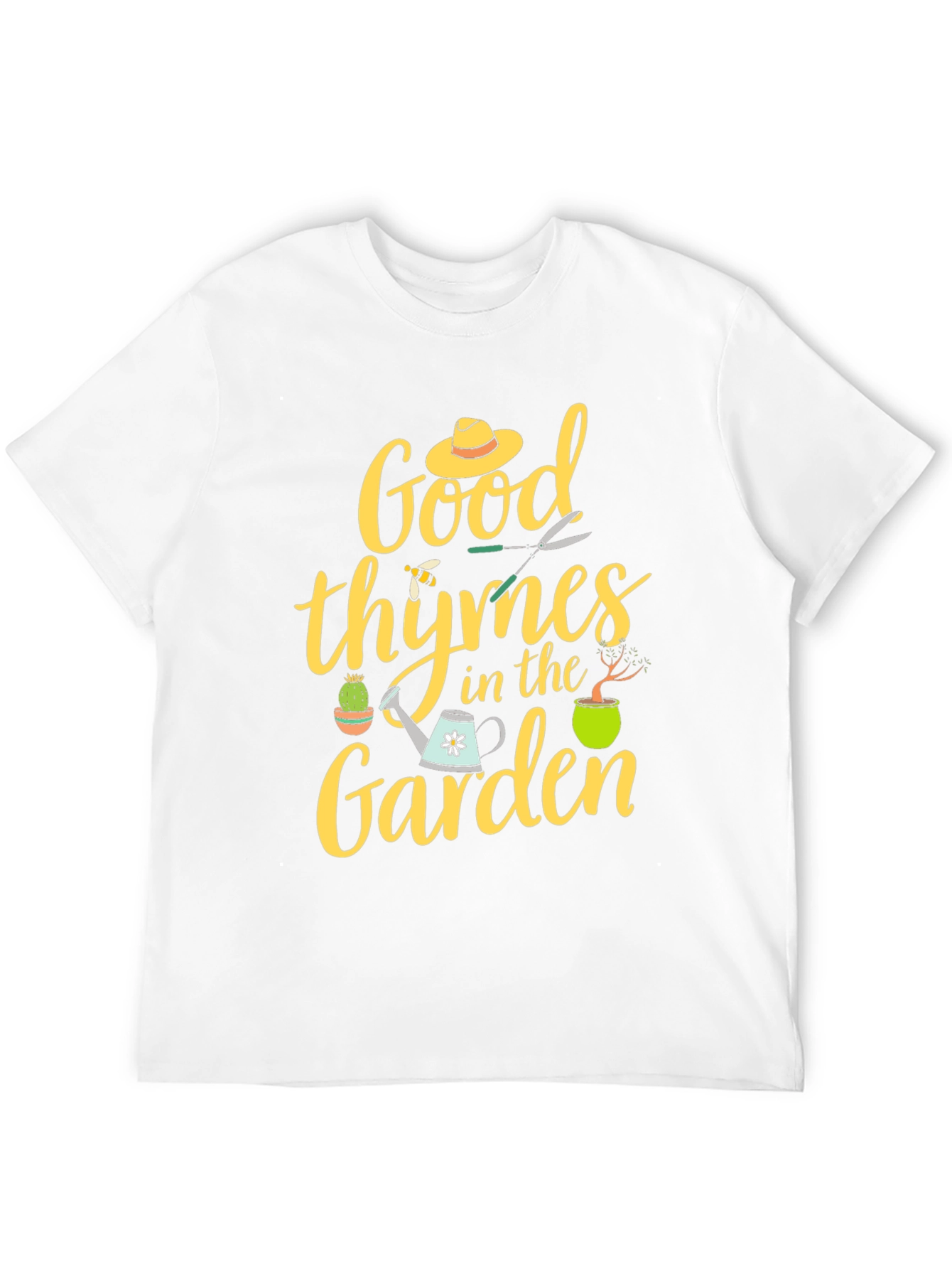 Black Good Thymes In The Garden T-Shirt view 12