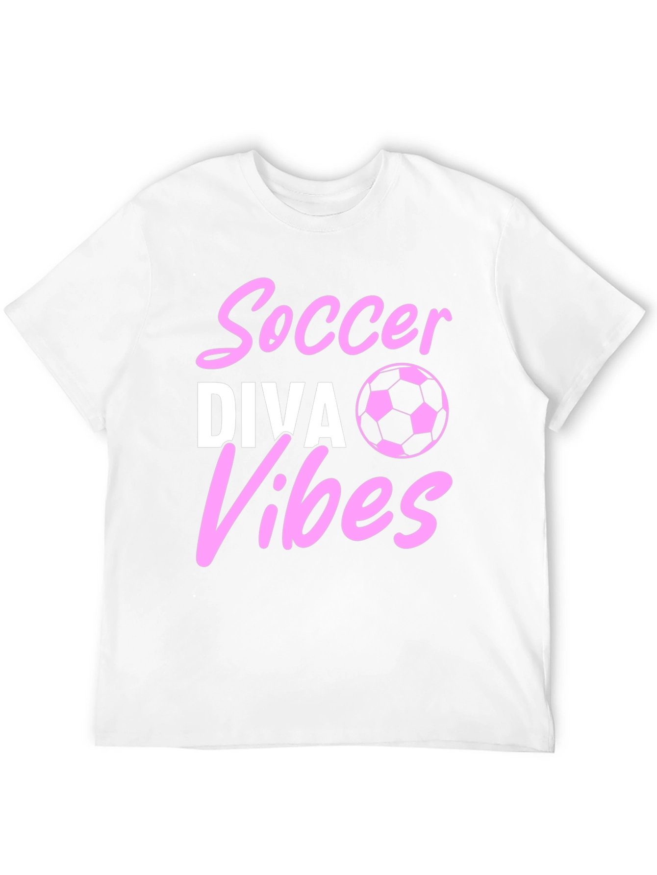 Black Soccer Diva Vibes T-Shirt view 12
