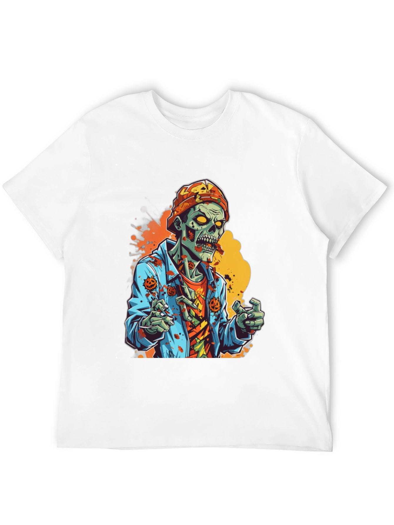 Black Zombie Halloween Graphic Tee view 12