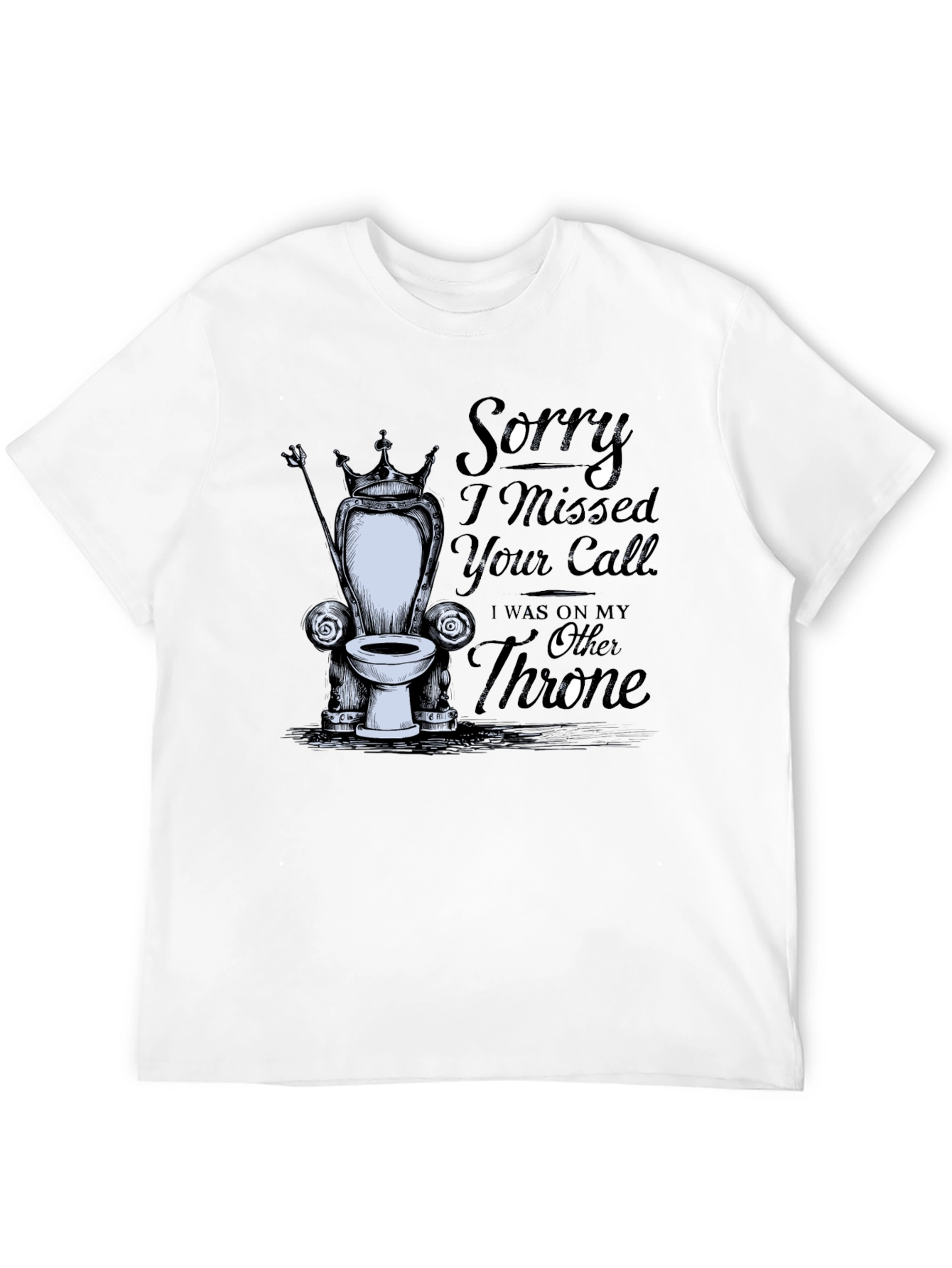 Black Throne Humor T-Shirt view 12