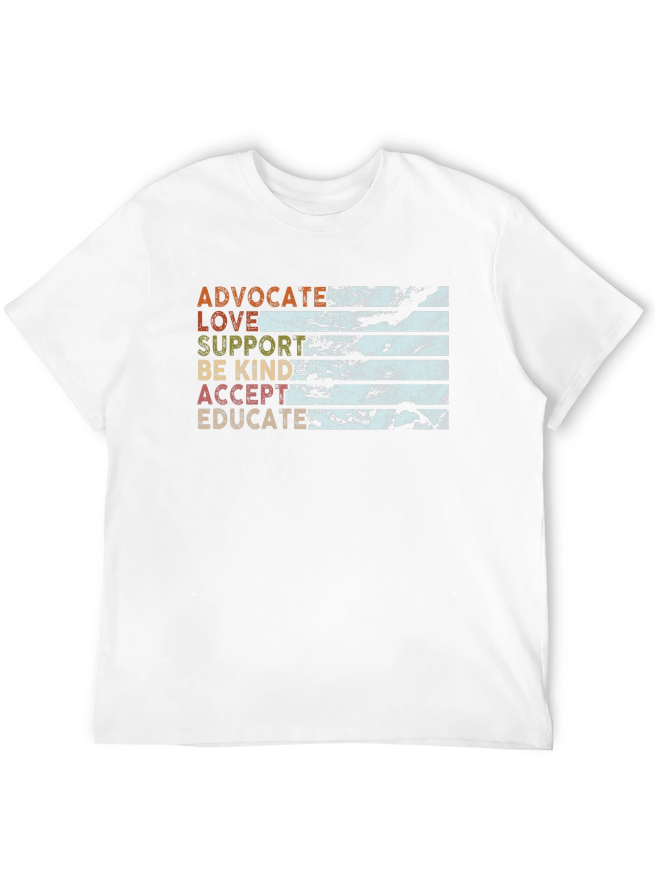 Black Advocate Love Support Kindness T-Shirt view 12