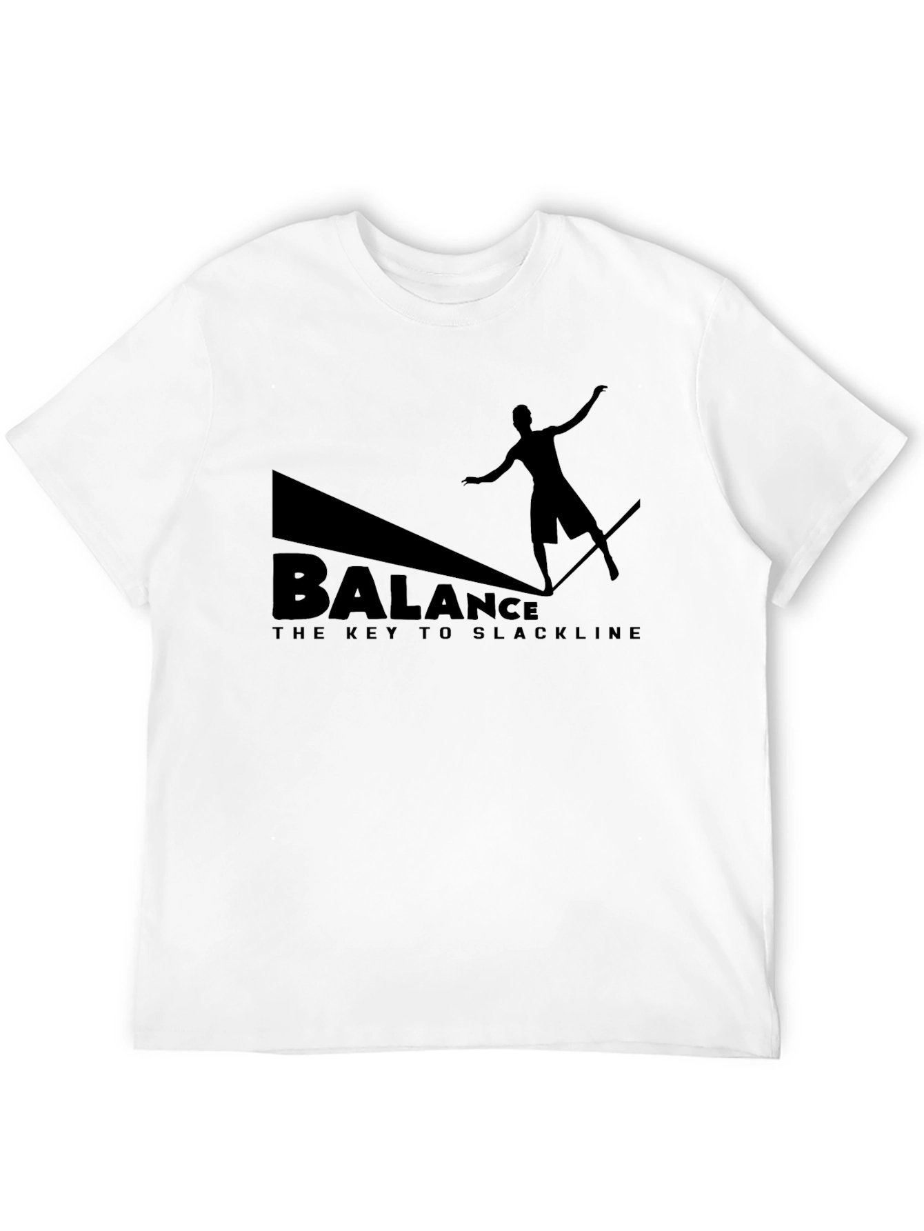 Black Balance Slackline Graphic Tee - Black view 12