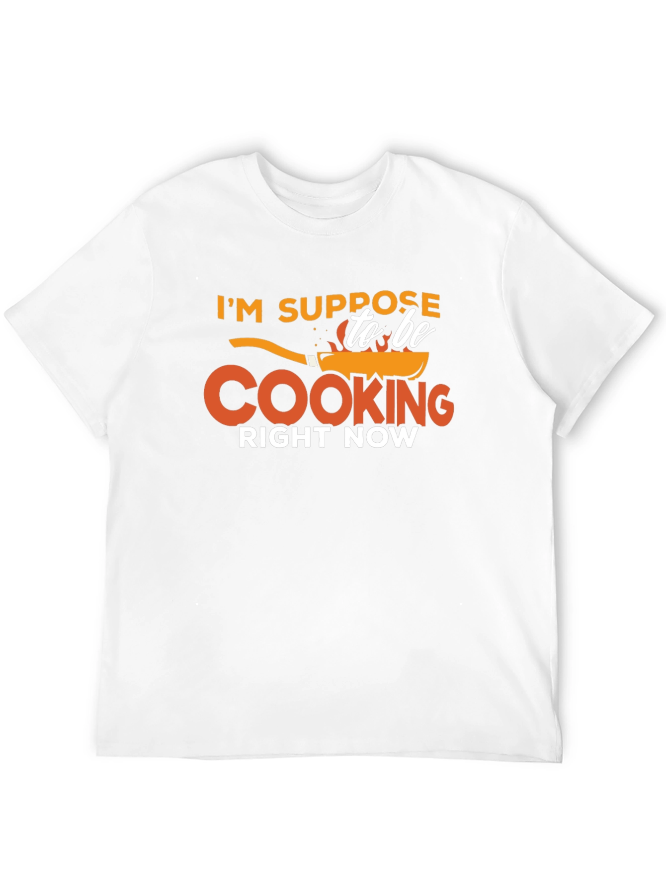 Black Funny Cooking T-Shirt - I'm Suppose to be Cooking Right Now view 12