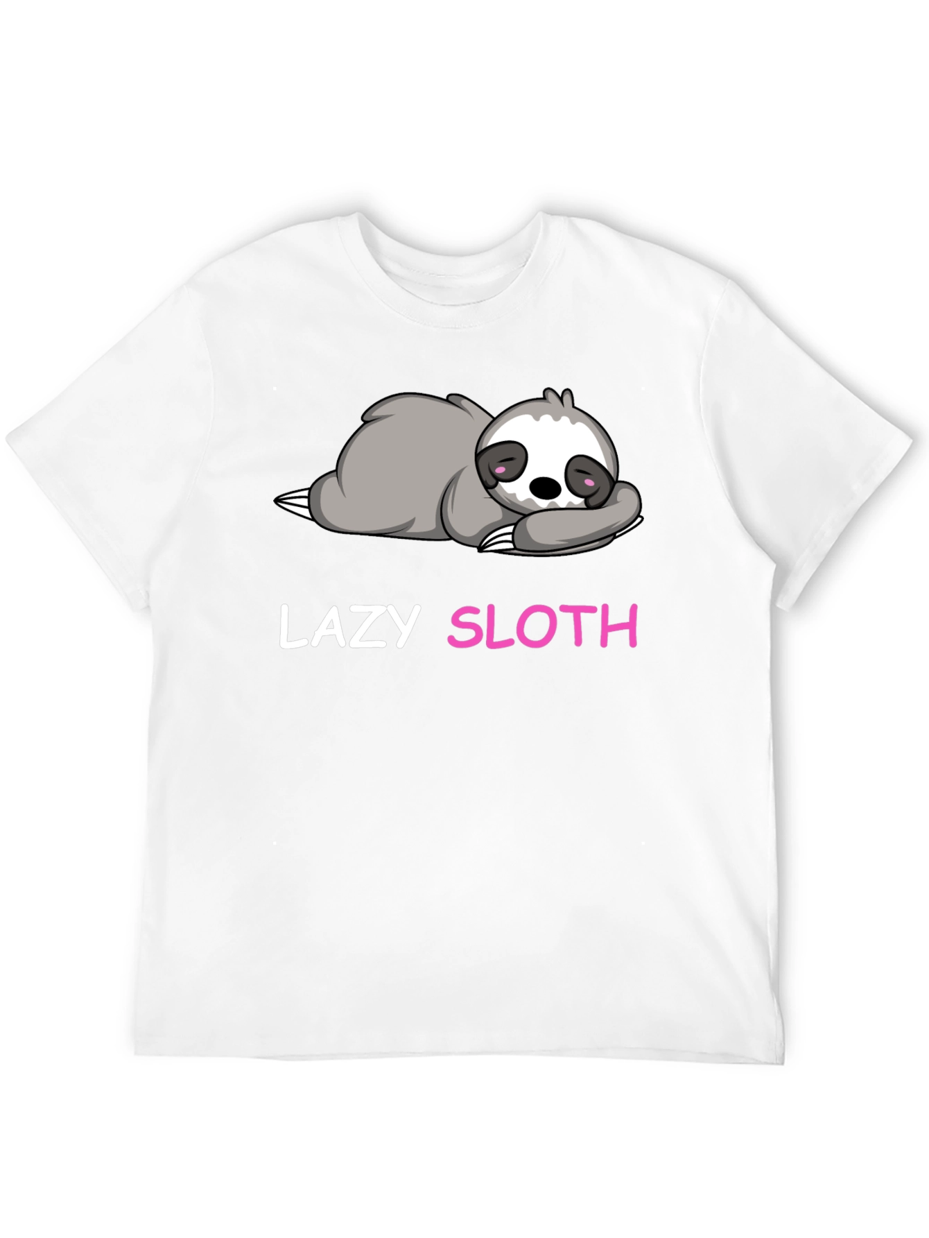 Black Lazy Sloth Graphic T-Shirt view 12