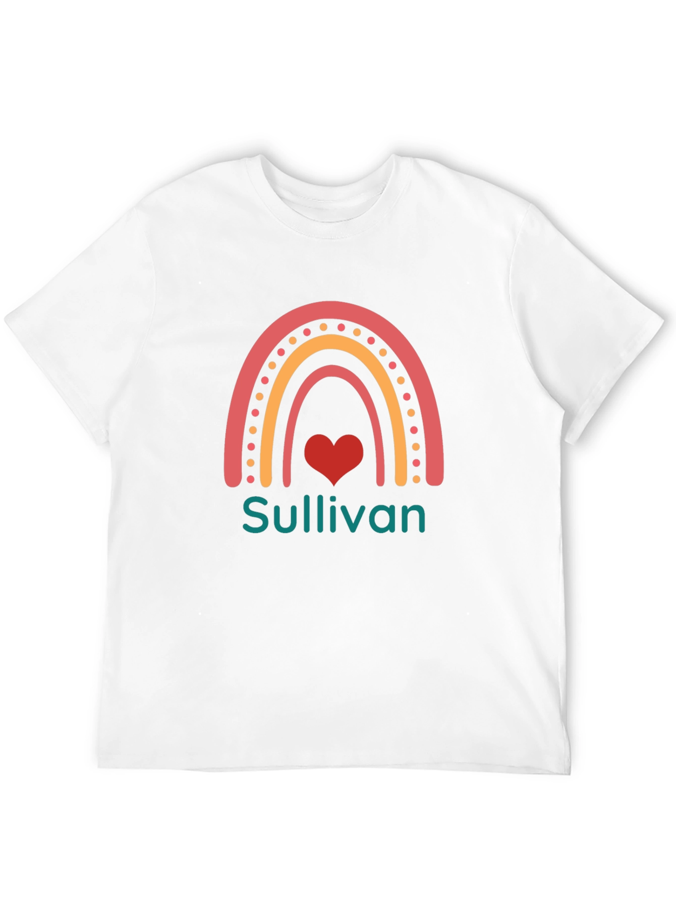 Black Sullivan Rainbow Heart Graphic Black T-Shirt view 12
