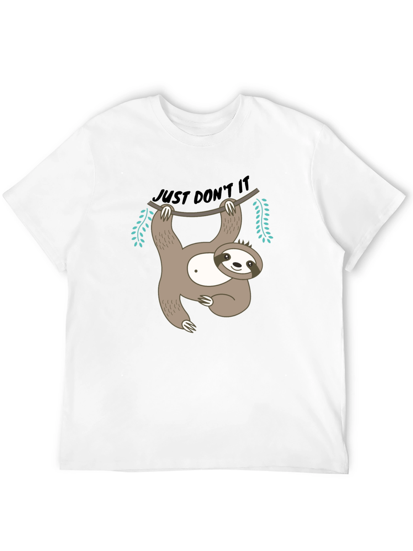 Black Just Don't It Sloth Graphic Tee view 12