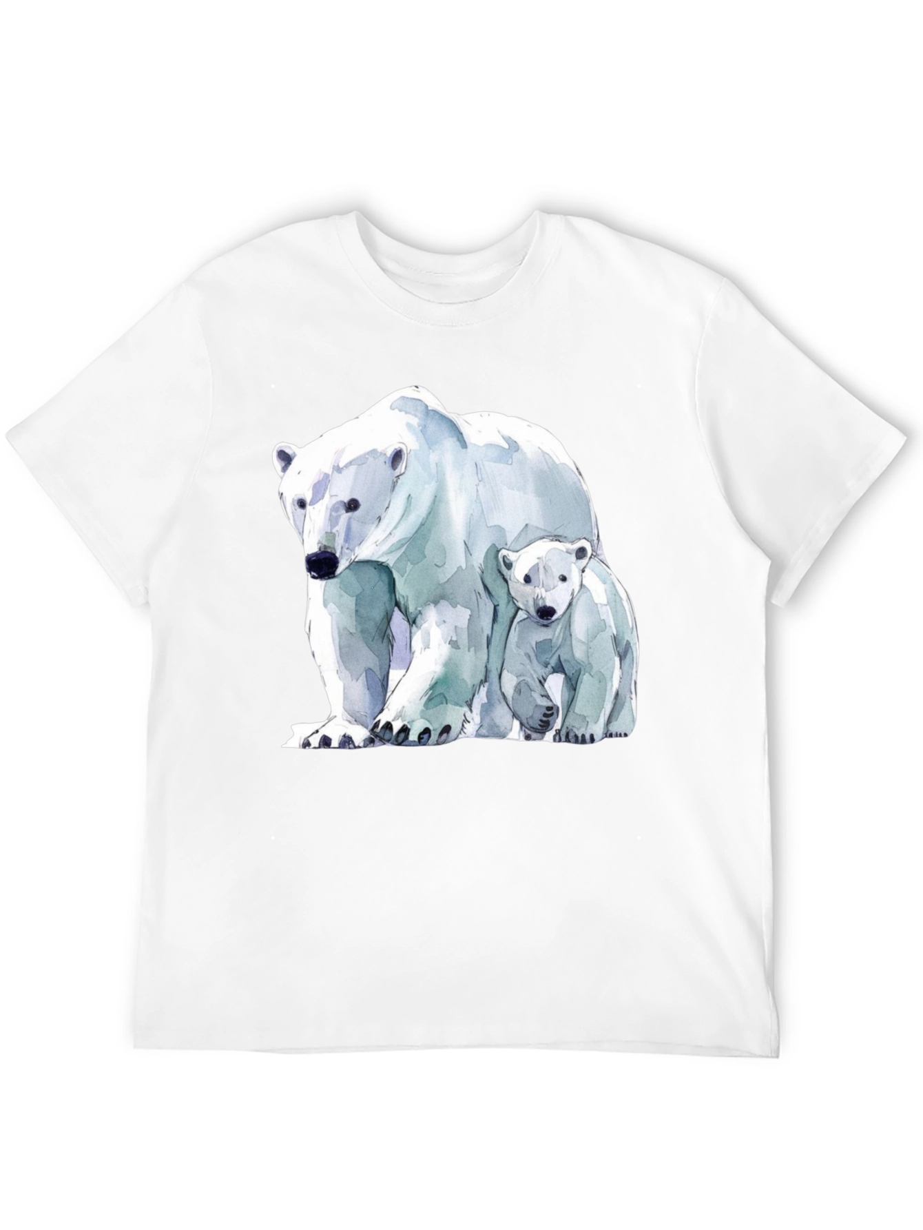 Black Polar Bear Graphic Tee view 12