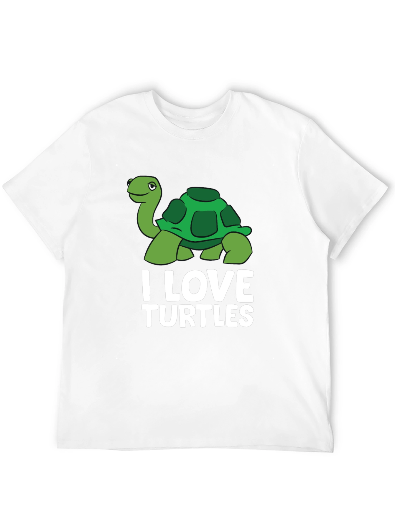 Black I Love Turtles Graphic T-Shirt view 12
