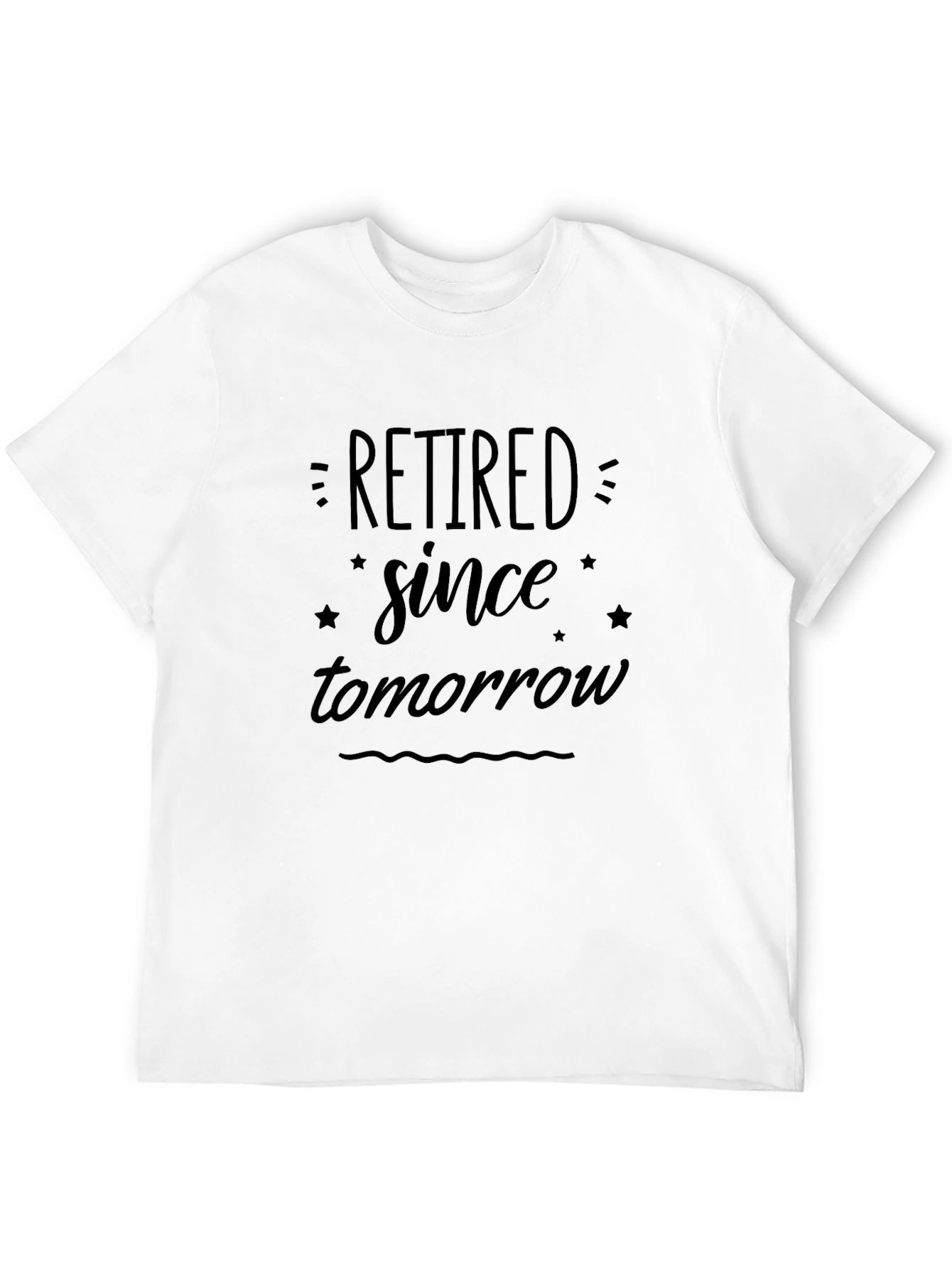 Black Retired Since Tomorrow Graphic Tee view 12