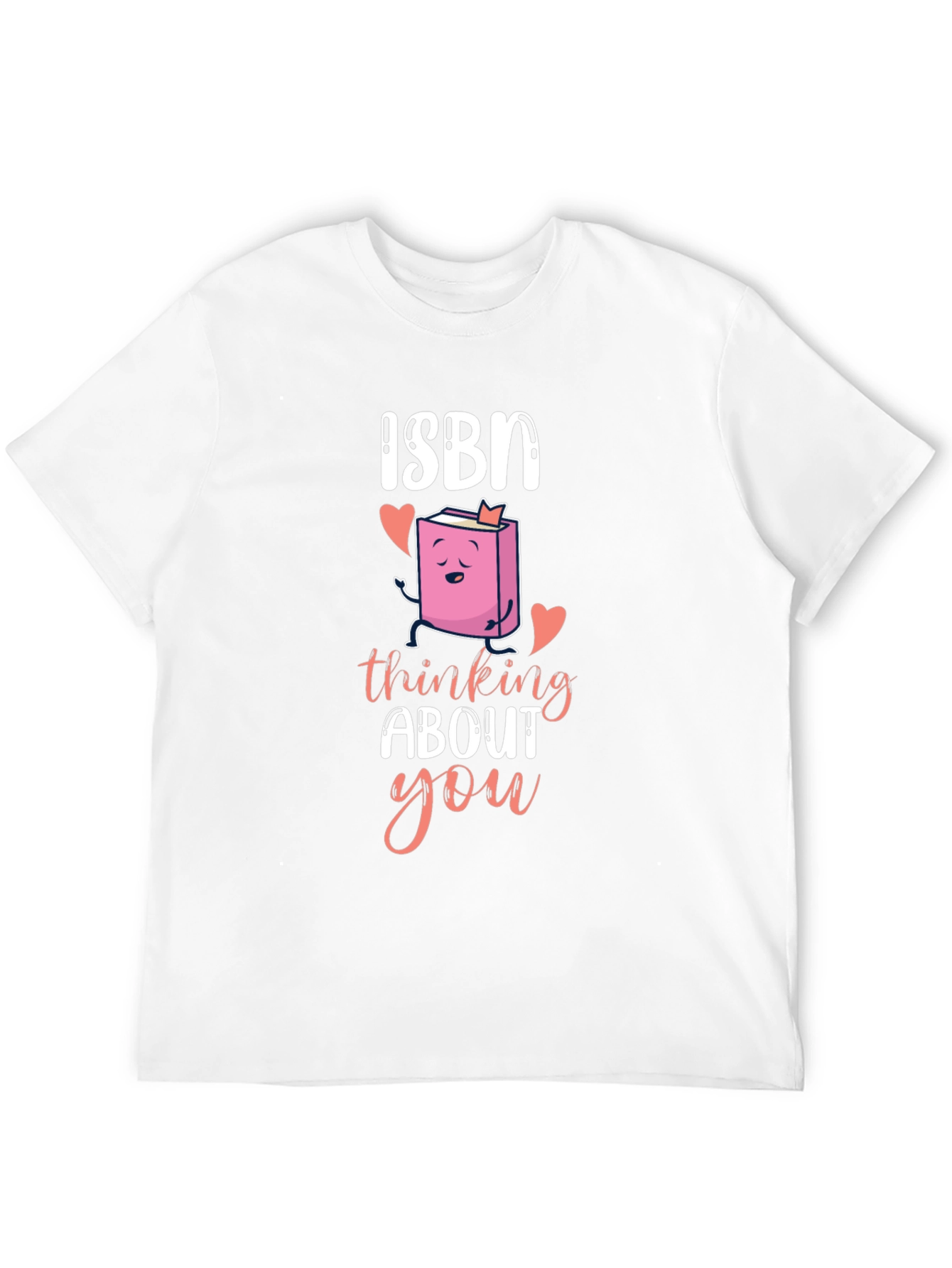 Black ISBN Thinking About You T-Shirt Book Lover Valentines Day view 12
