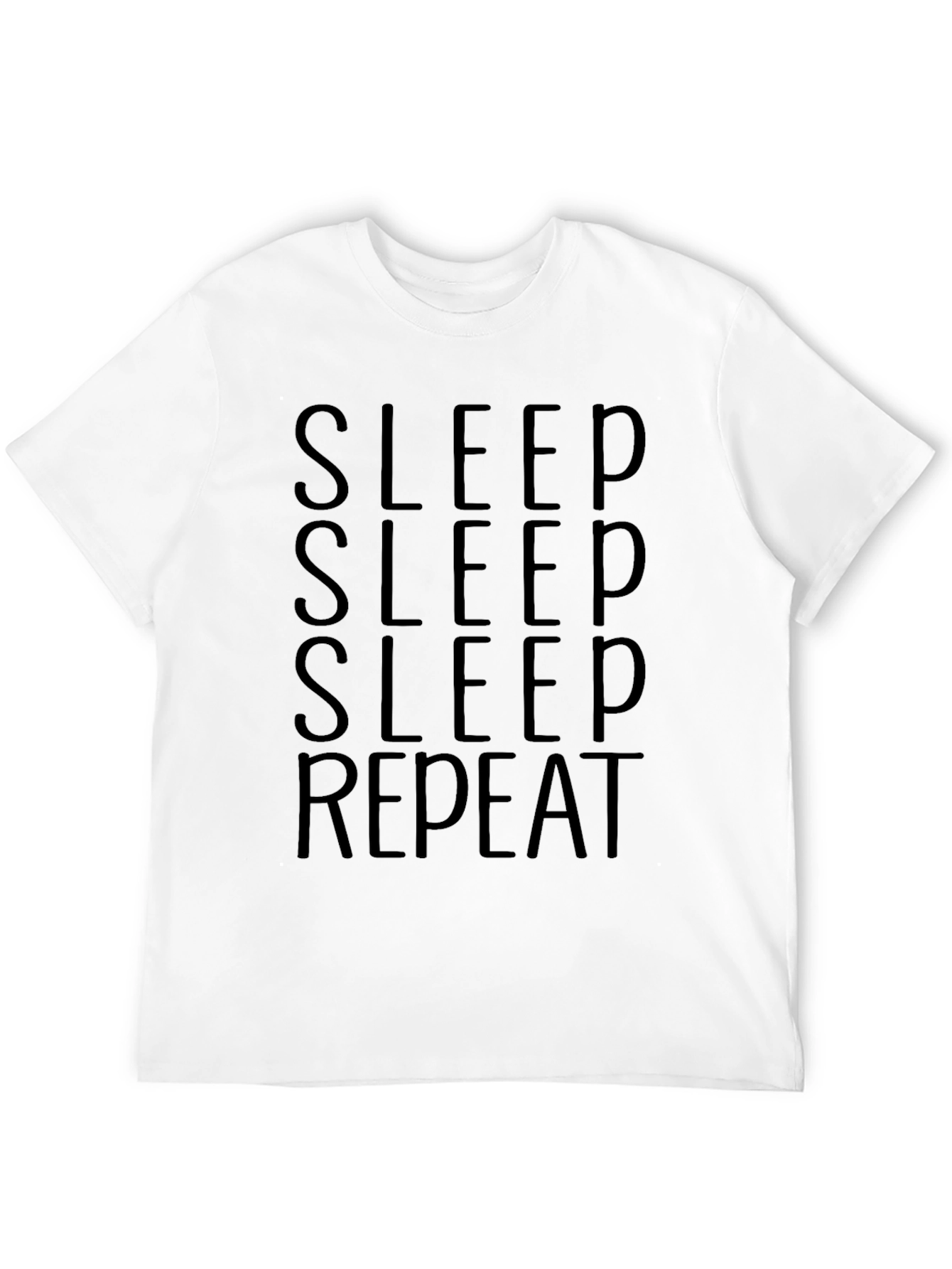 Black Sleep Repeat Black Graphic Tee view 12