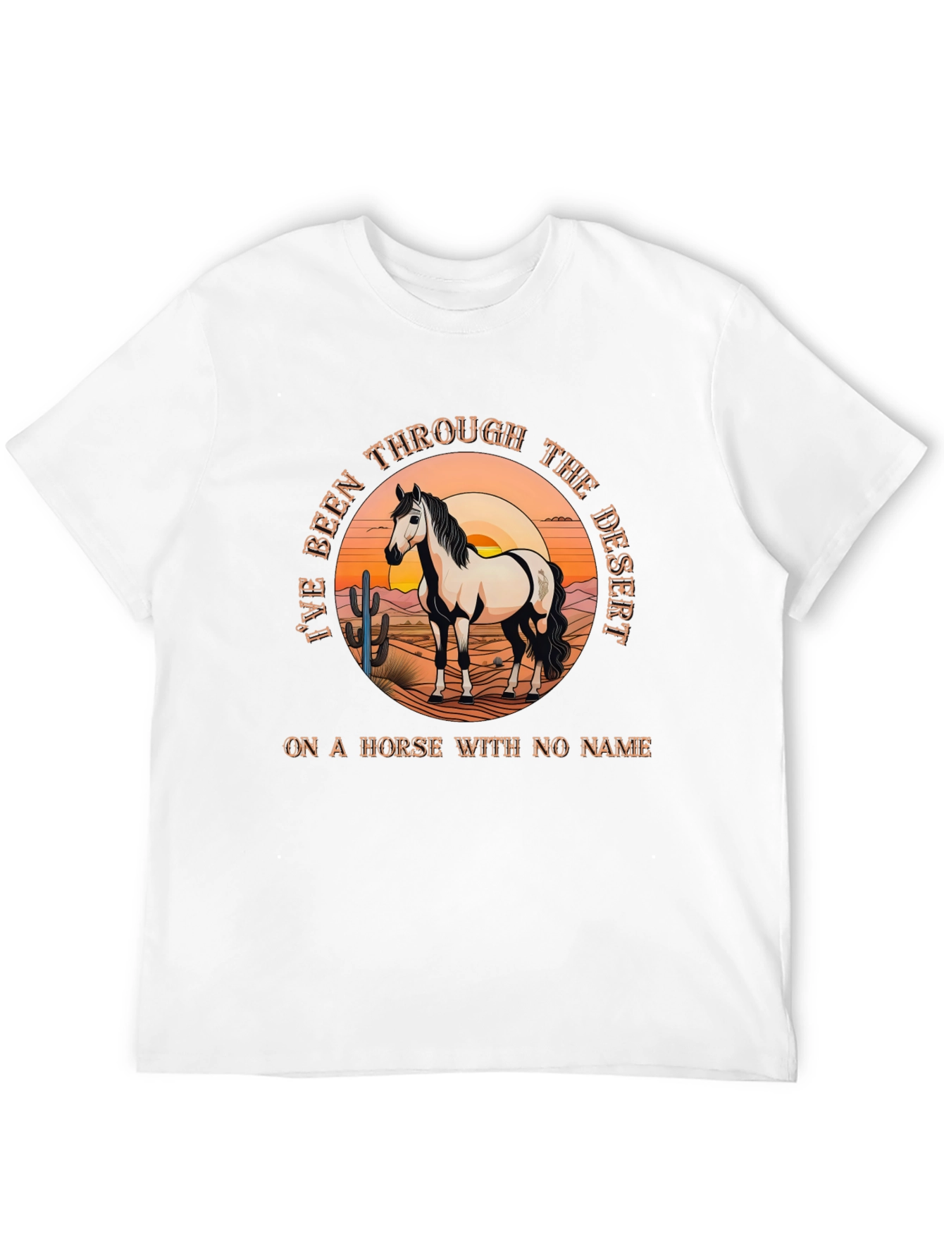 Black Desert Horse T-Shirt - Horse With No Name Tee view 12