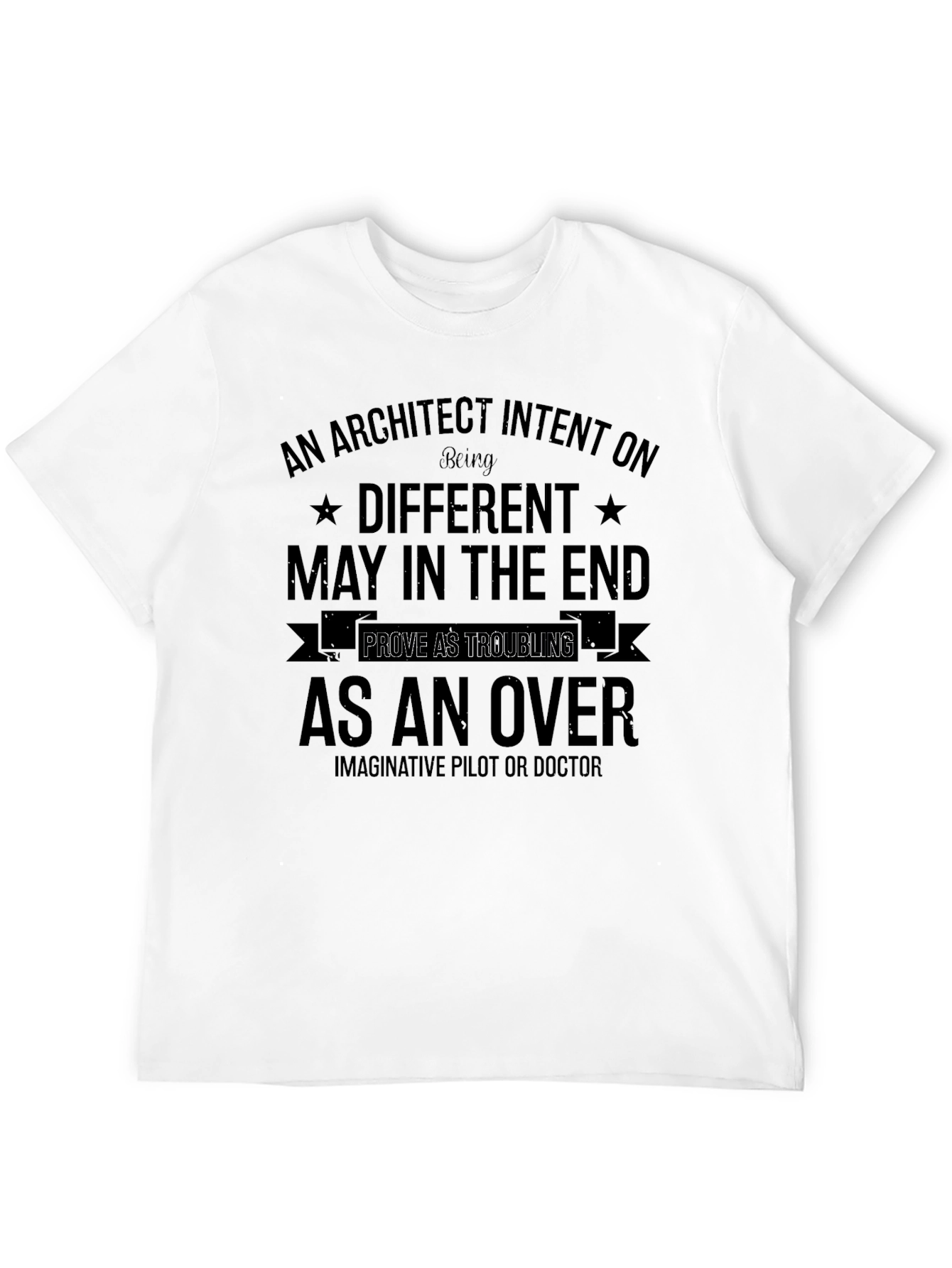Black Architect Intent Funny T-Shirt view 12