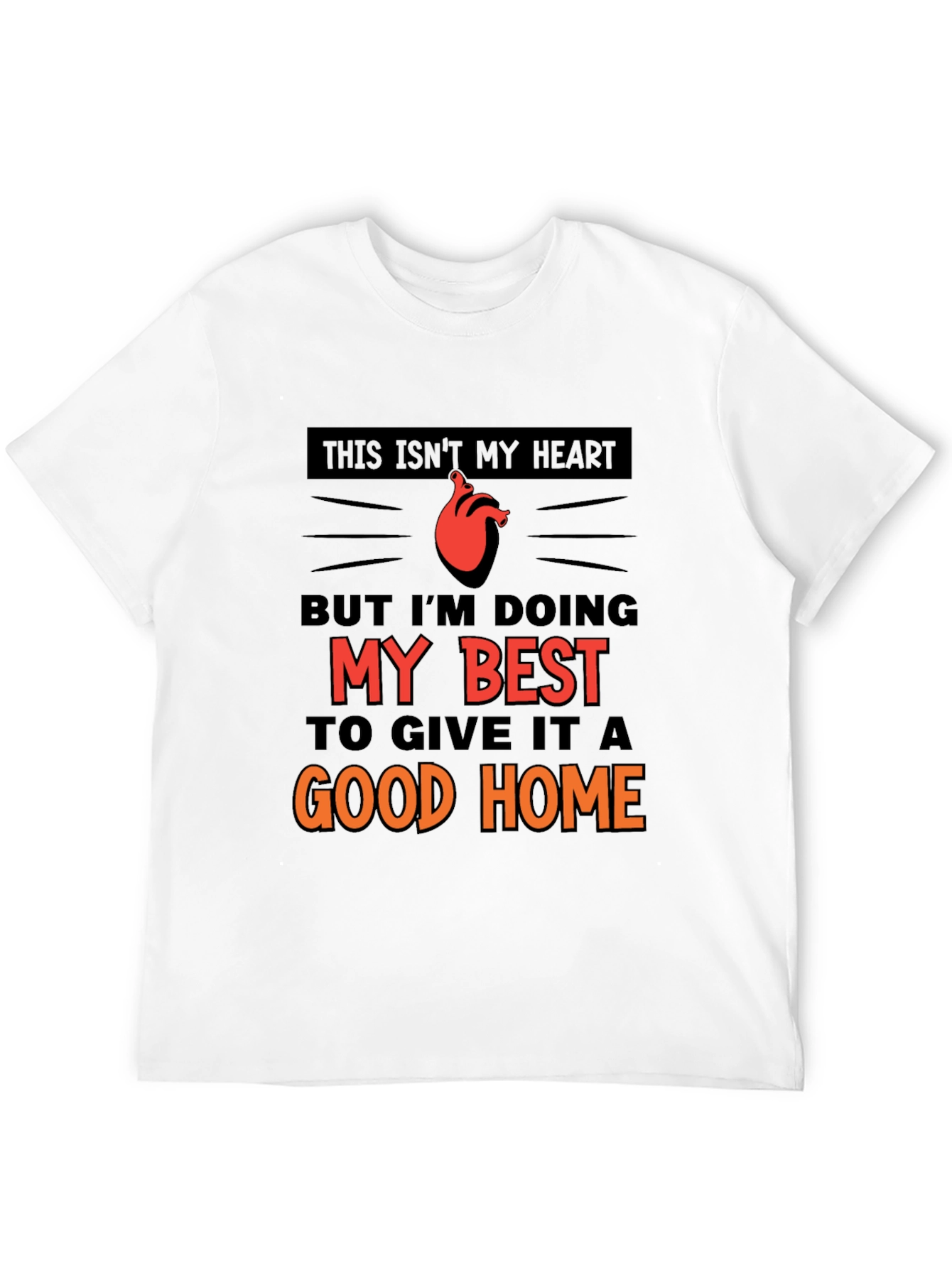 Black This Isn't My Heart T-Shirt view 12