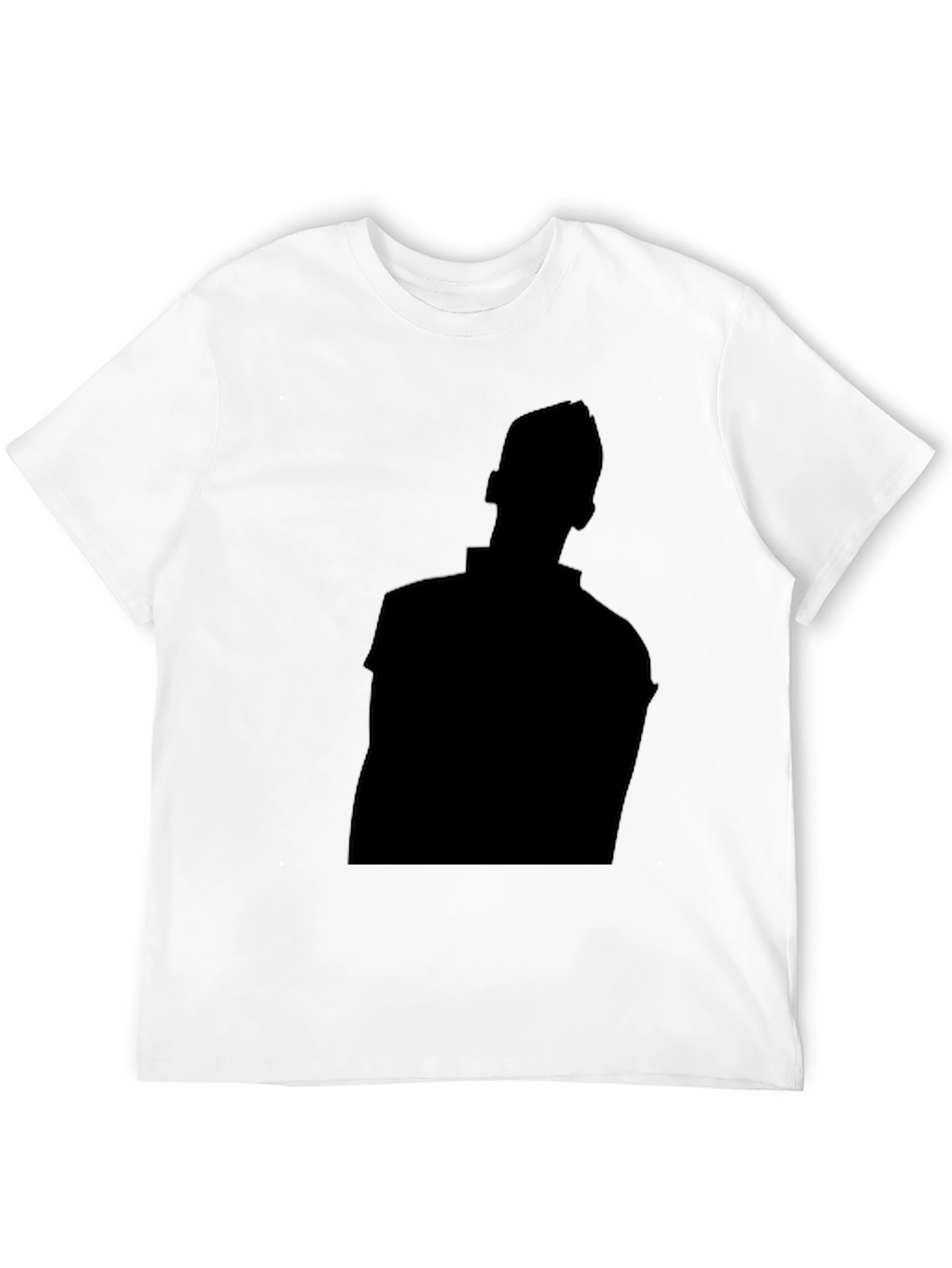 Black Men's Black Graphic Tee - Silhouette Design view 12