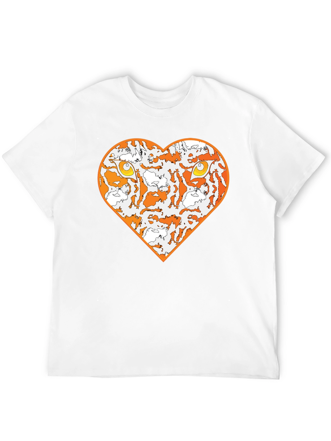 Black Tiger Heart Graphic Tee - Black view 12