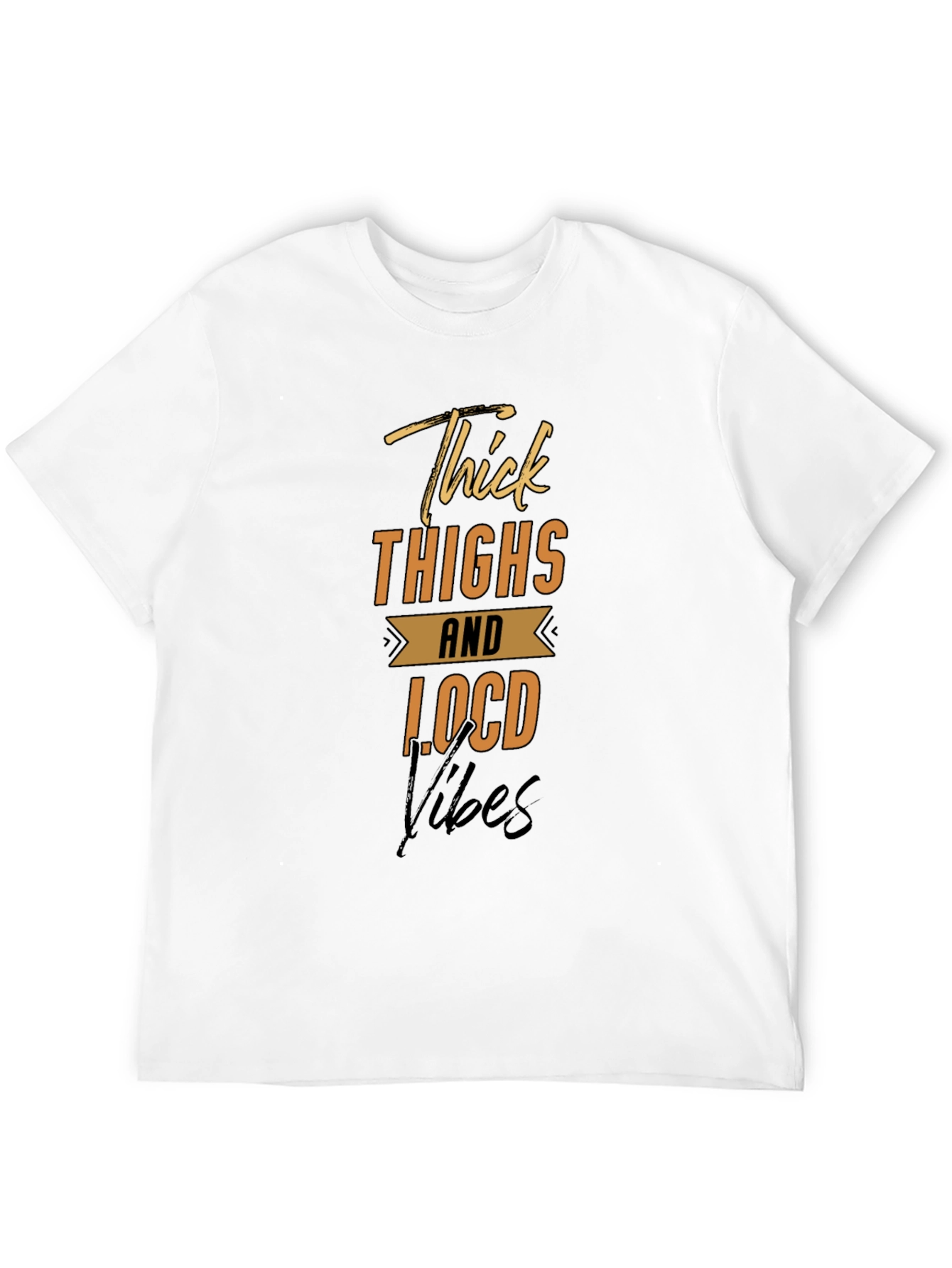 Black Thick Thighs Locd Vibes Graphic Tee view 12