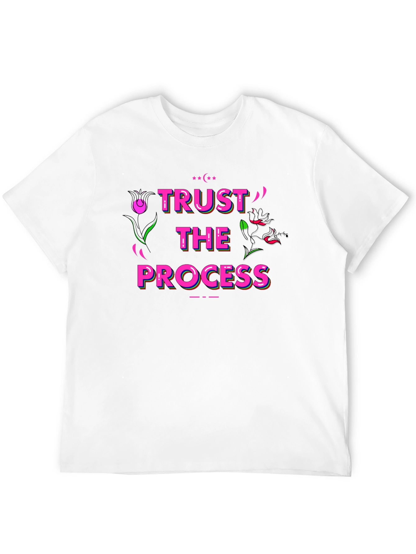 Black Trust The Process Black Graphic Tee view 12